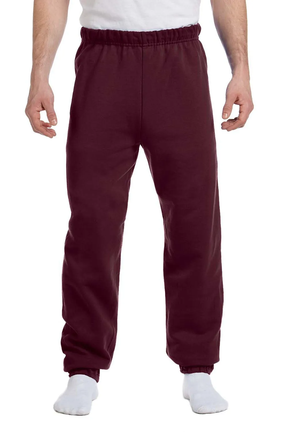 Pantalon de survêtement en polaire résistant aux boulettes Jerzees NuBlend pour hommes - Marron