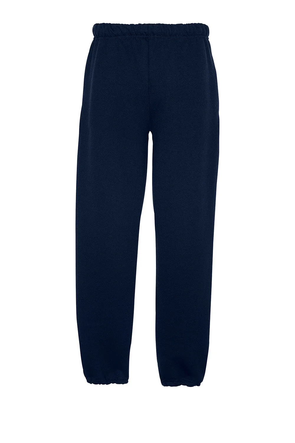 Pantalon de survêtement pour hommes Jerzees Super Sweats NuBlend résistant aux boules de pilou avec poches - Bleu marine