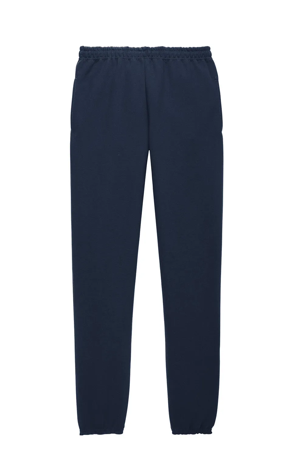 Pantalon de survêtement pour hommes Jerzees Super Sweats NuBlend résistant aux boules de pilou avec poches - Bleu marine
