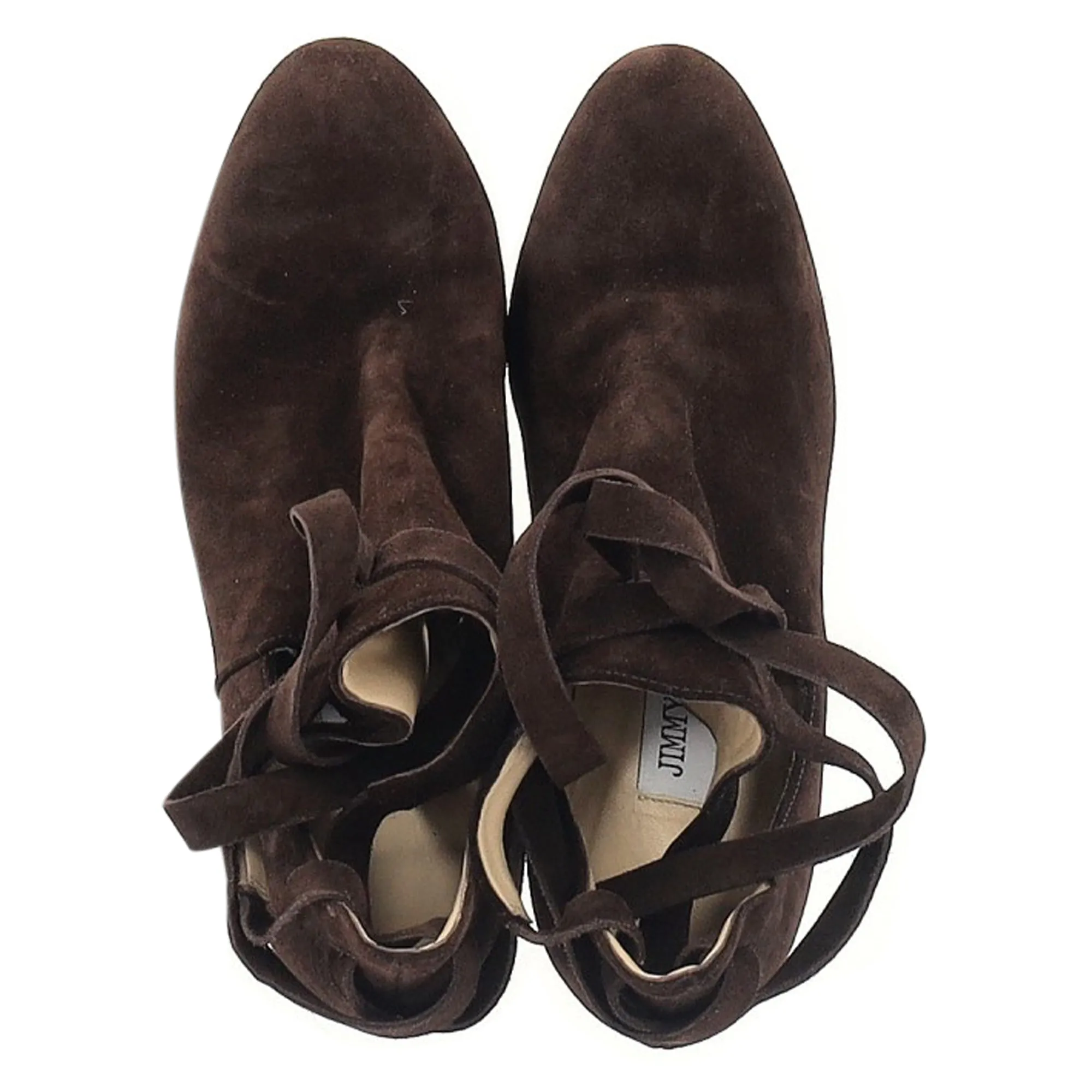 Bottes cheville Marina Jimmy Choo en daim marron