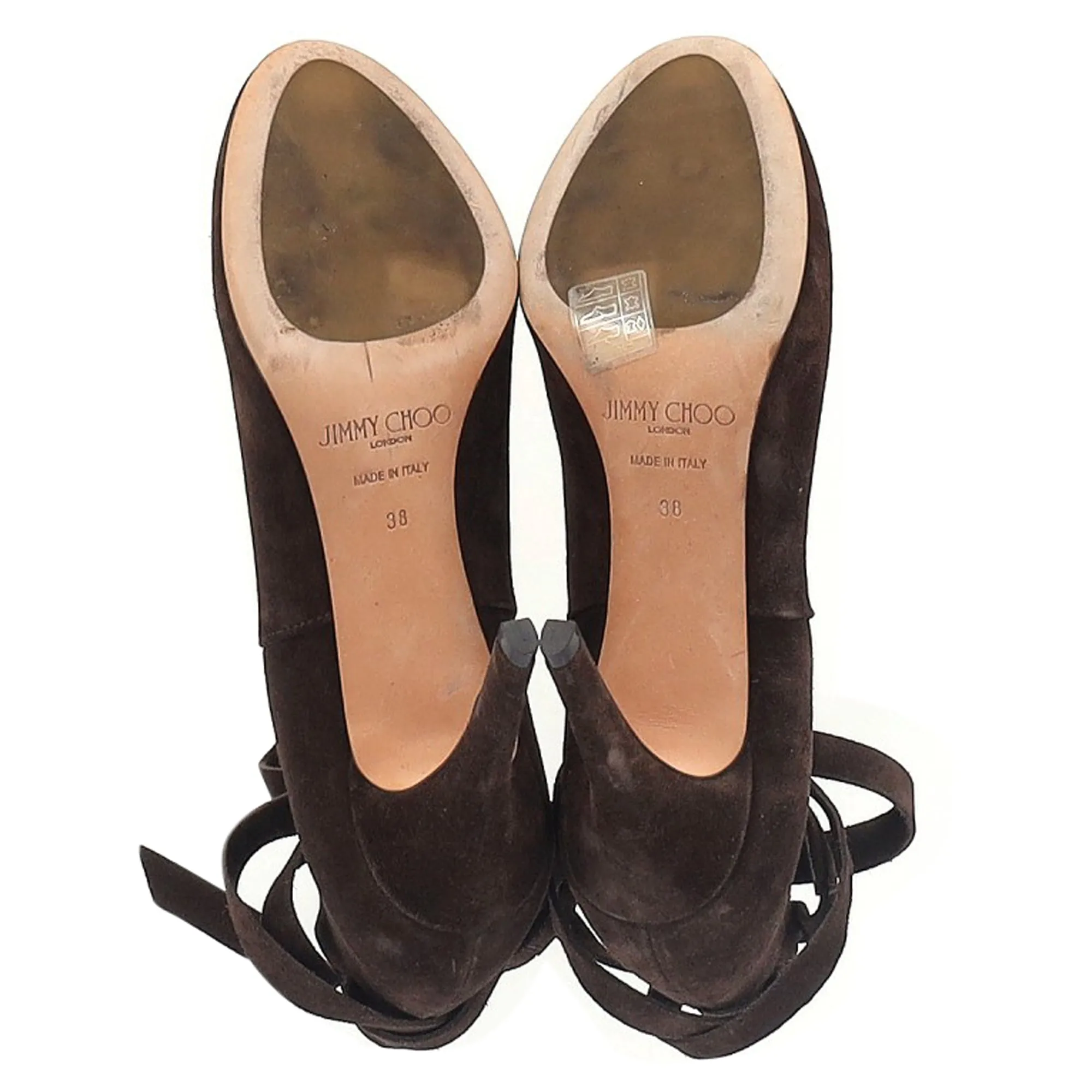 Bottes cheville Marina Jimmy Choo en daim marron