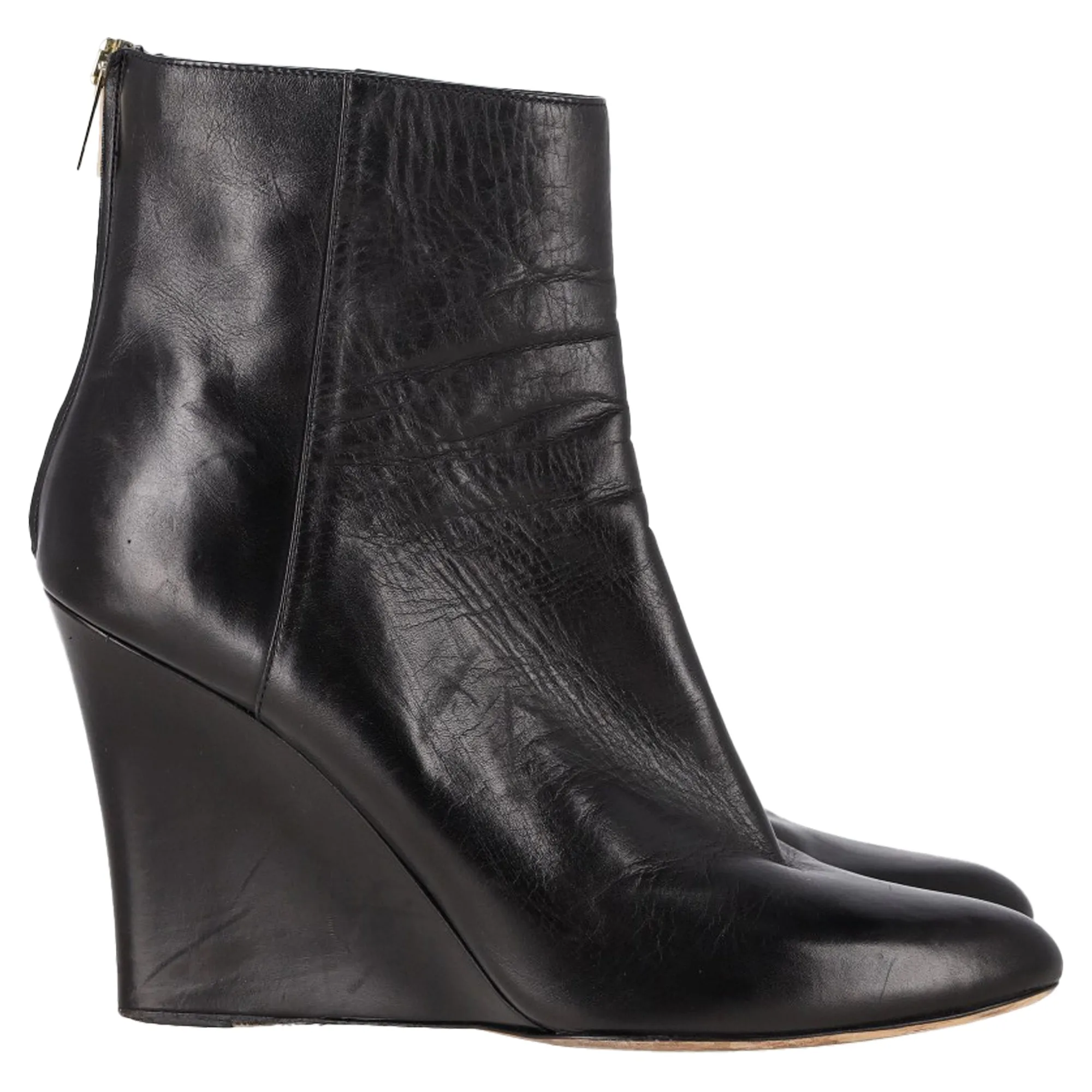 Bottes à cheville Jimmy Choo à semelle compensée en cuir noir