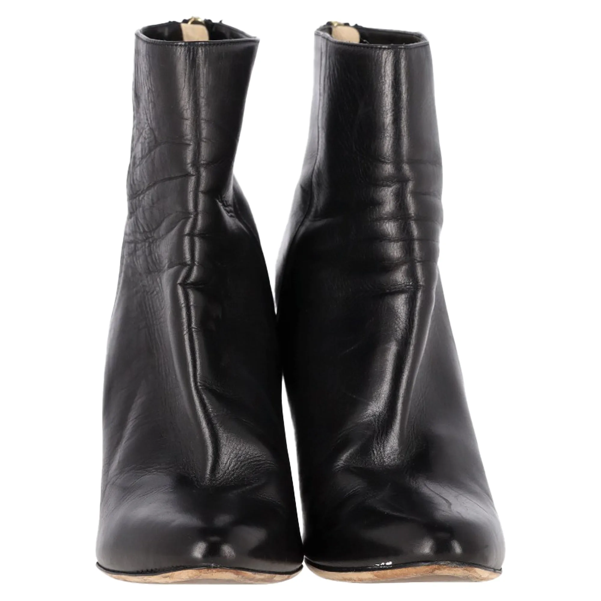 Bottes à cheville Jimmy Choo à semelle compensée en cuir noir