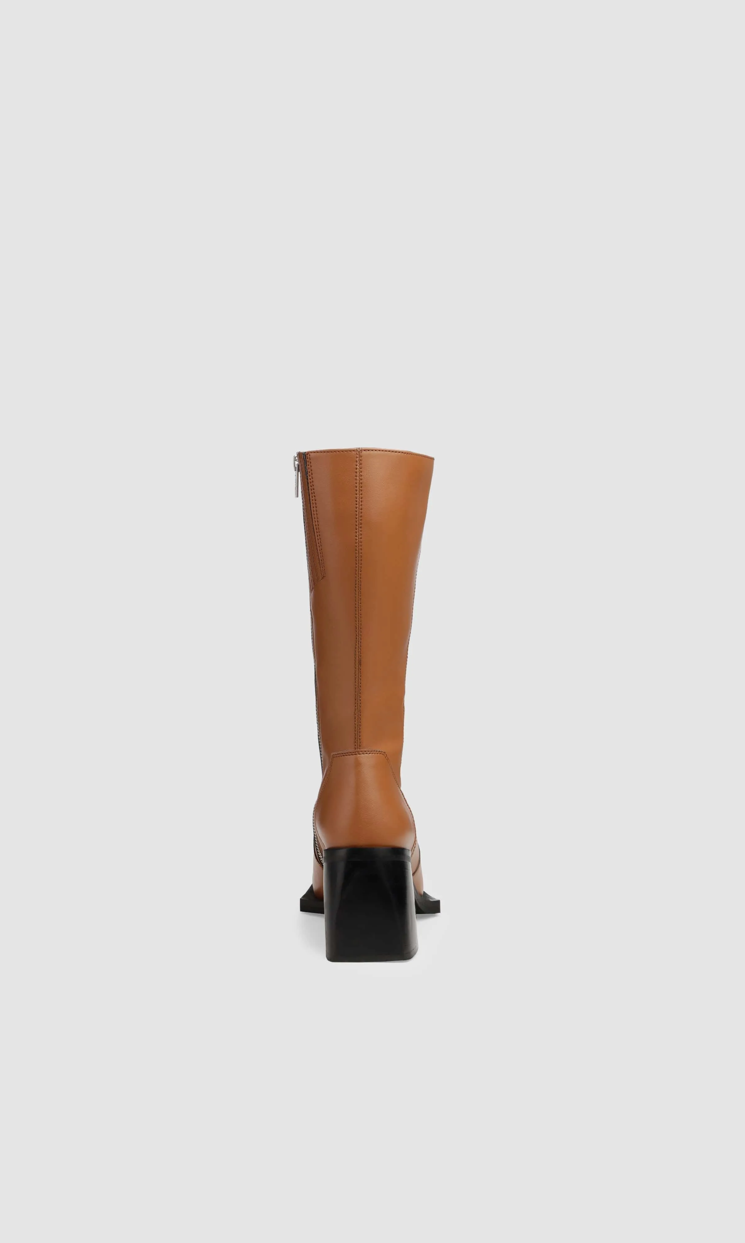 Bottes en similicuir végan pomme Karel X | Gingembre