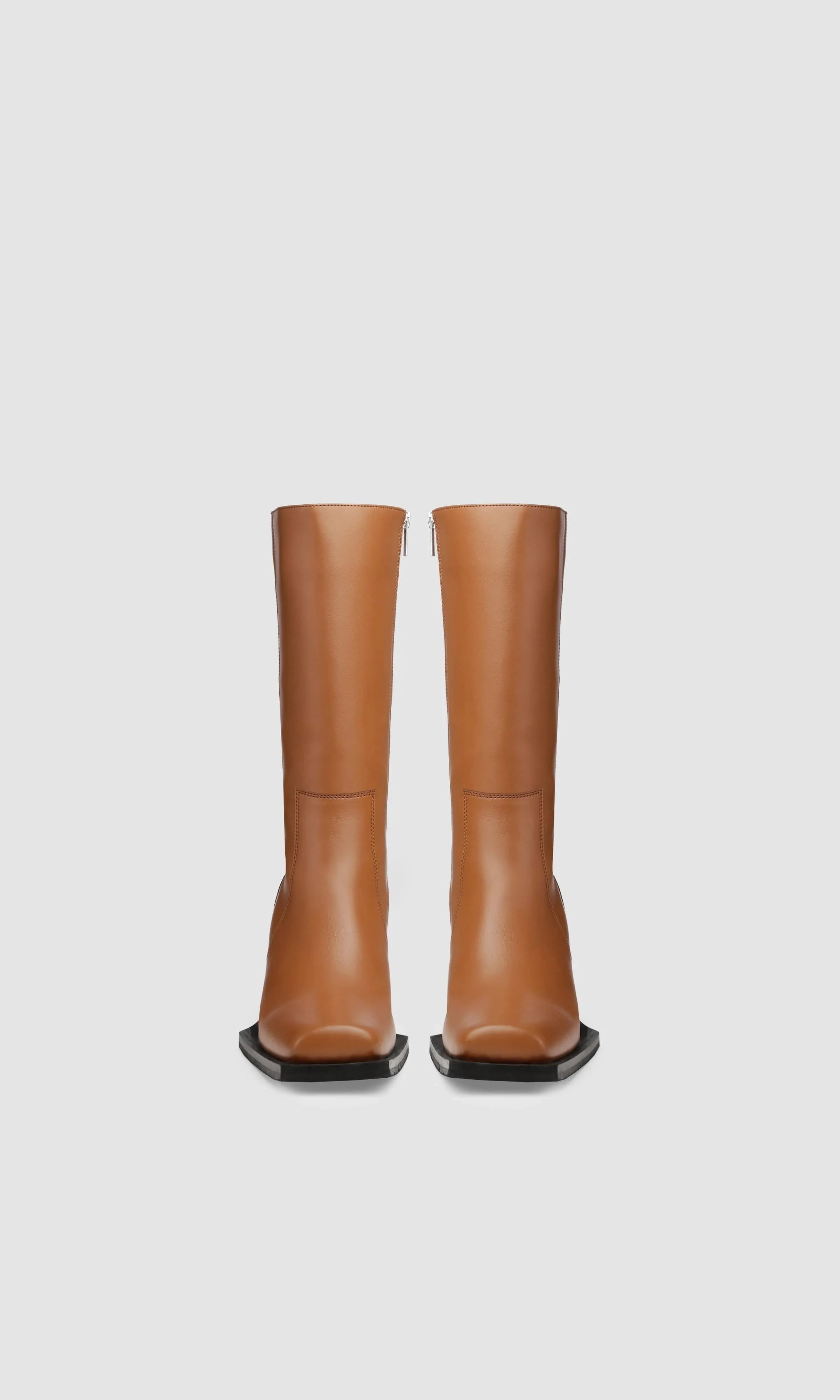 Bottes en similicuir végan pomme Karel X | Gingembre