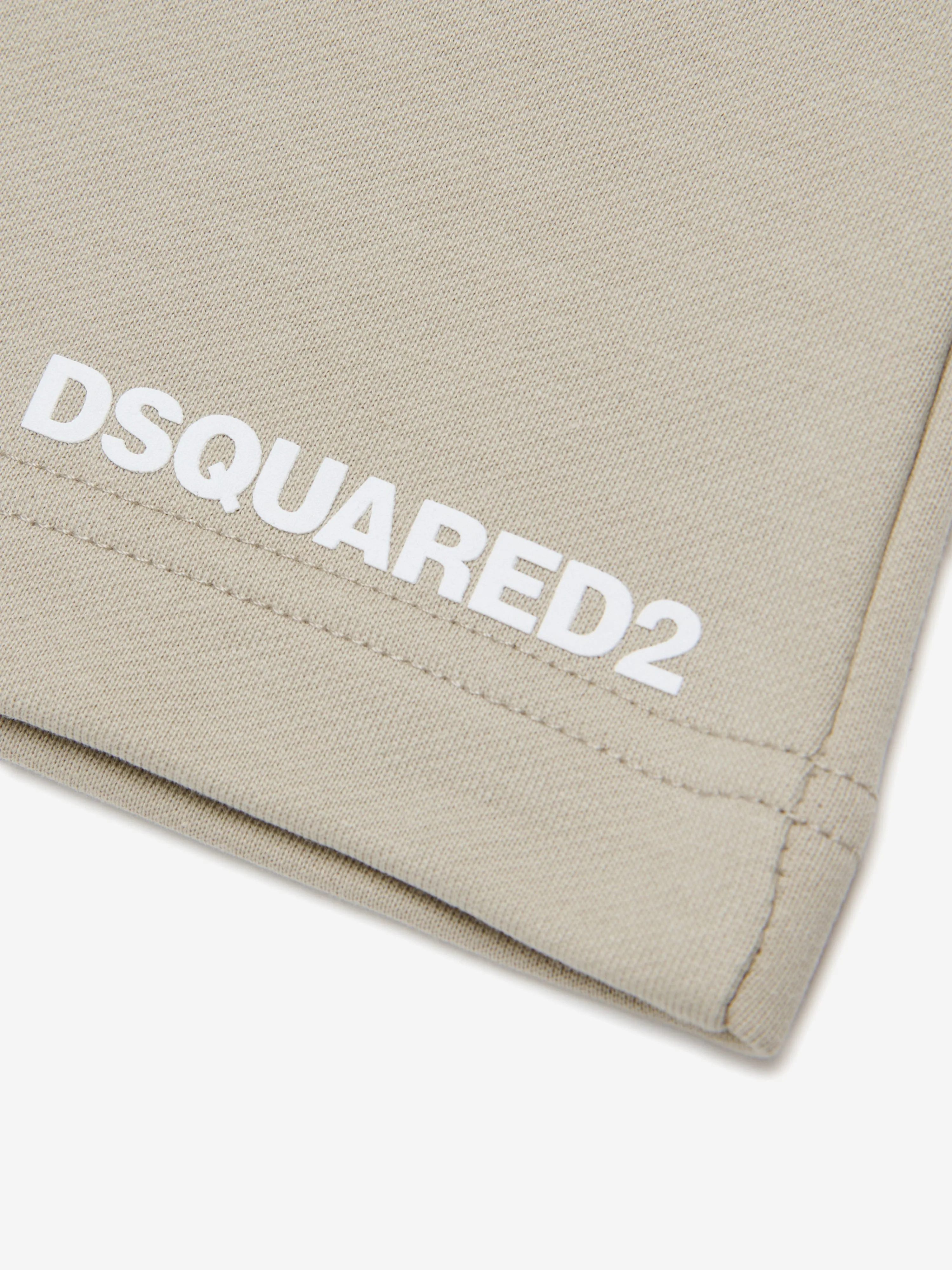 Short pour enfants avec logo en beige