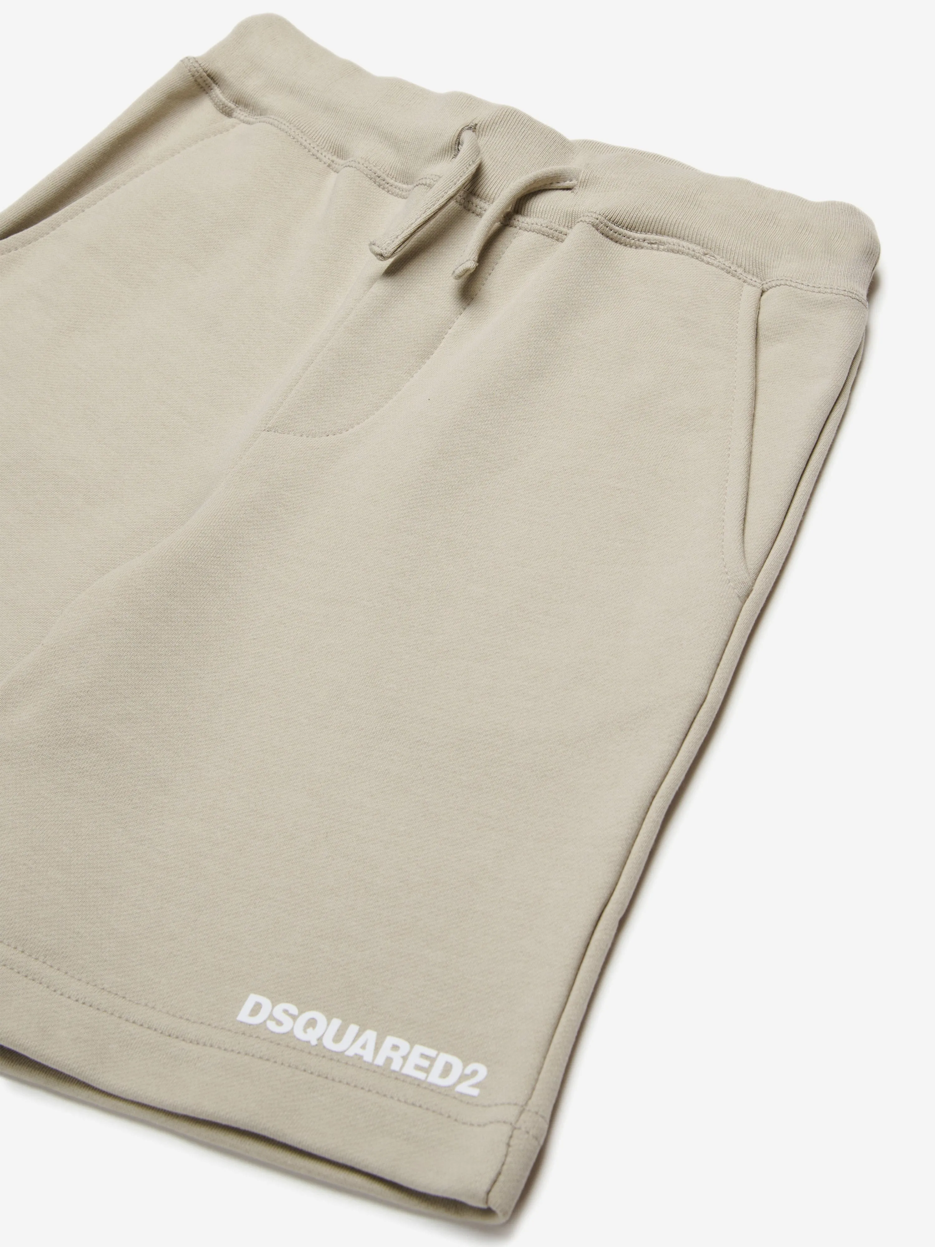 Short pour enfants avec logo en beige