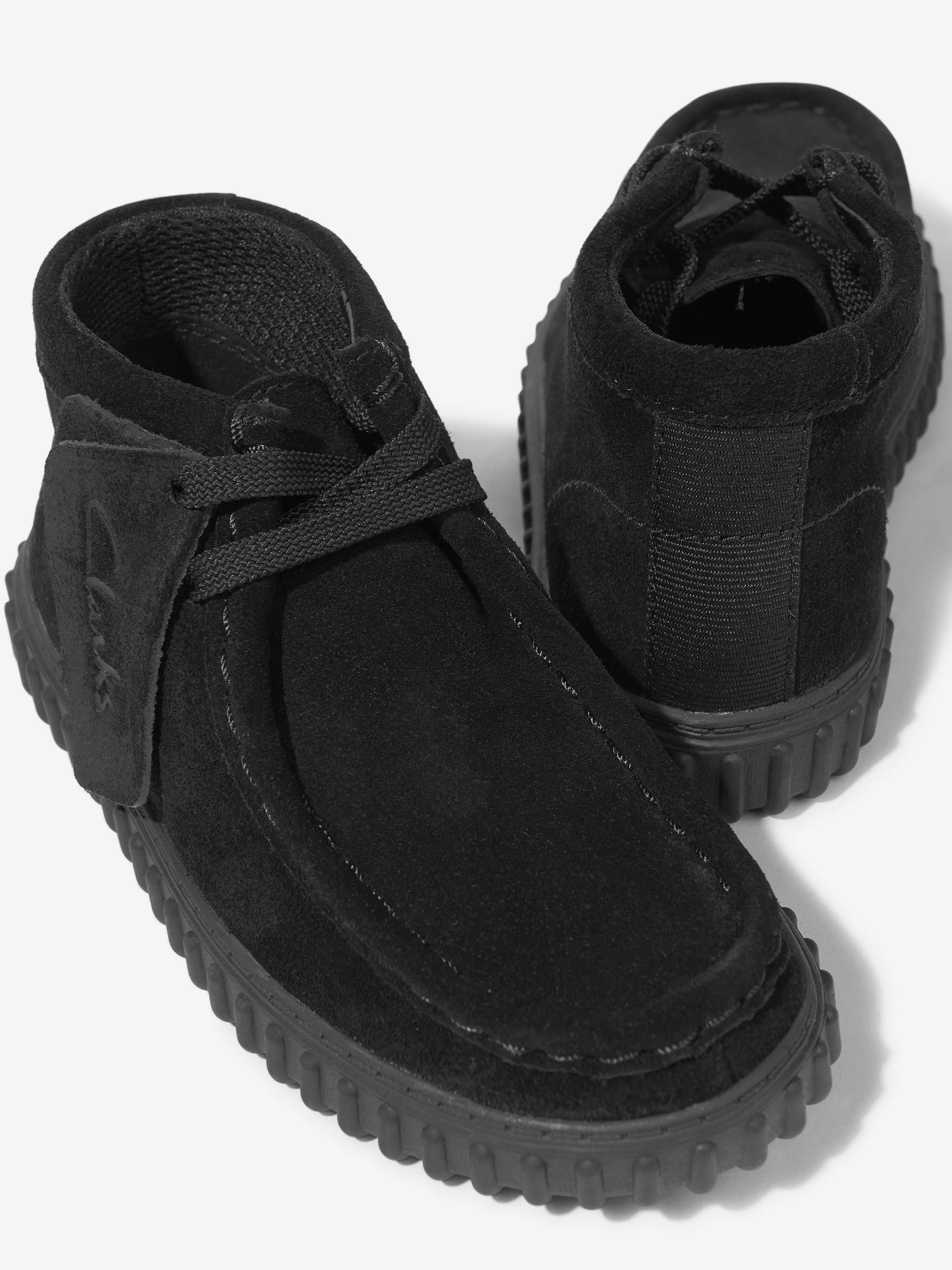 Bottes Tor Hill en daim pour enfants en noir