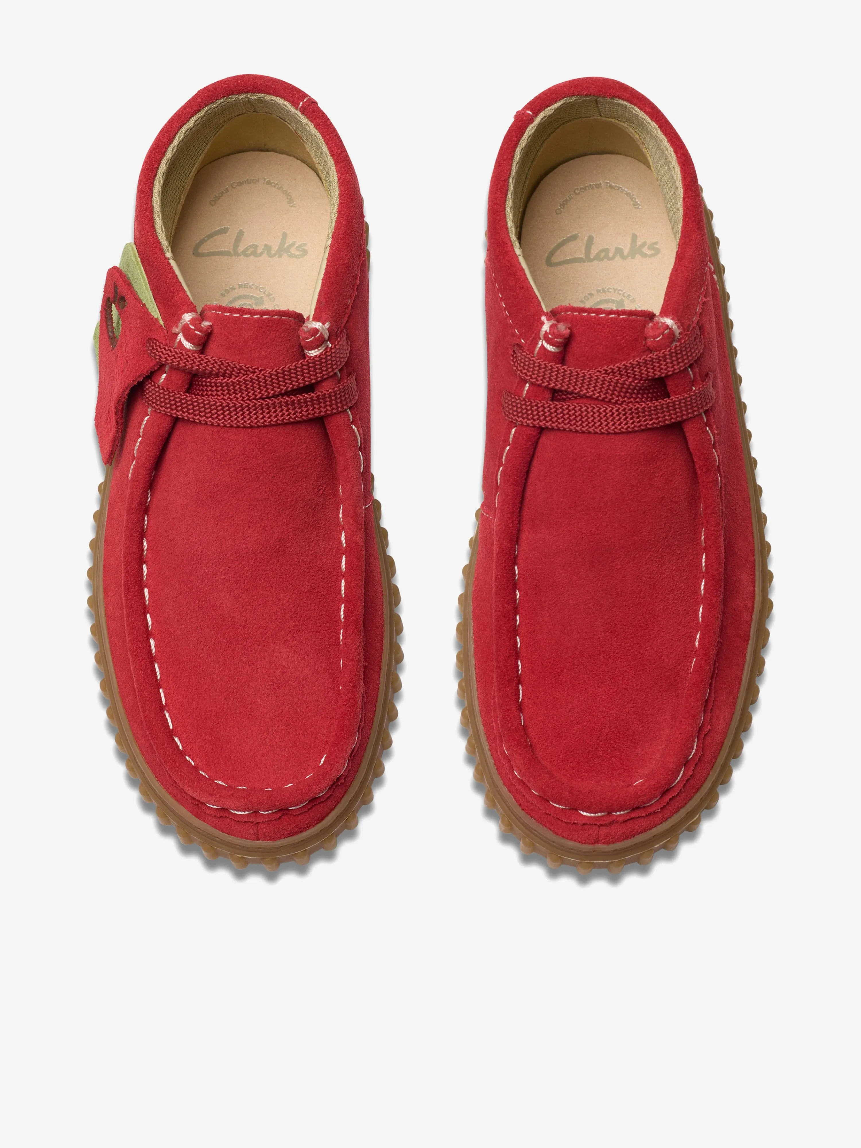 Bottes Tor Hill en daim pour enfants en rouge