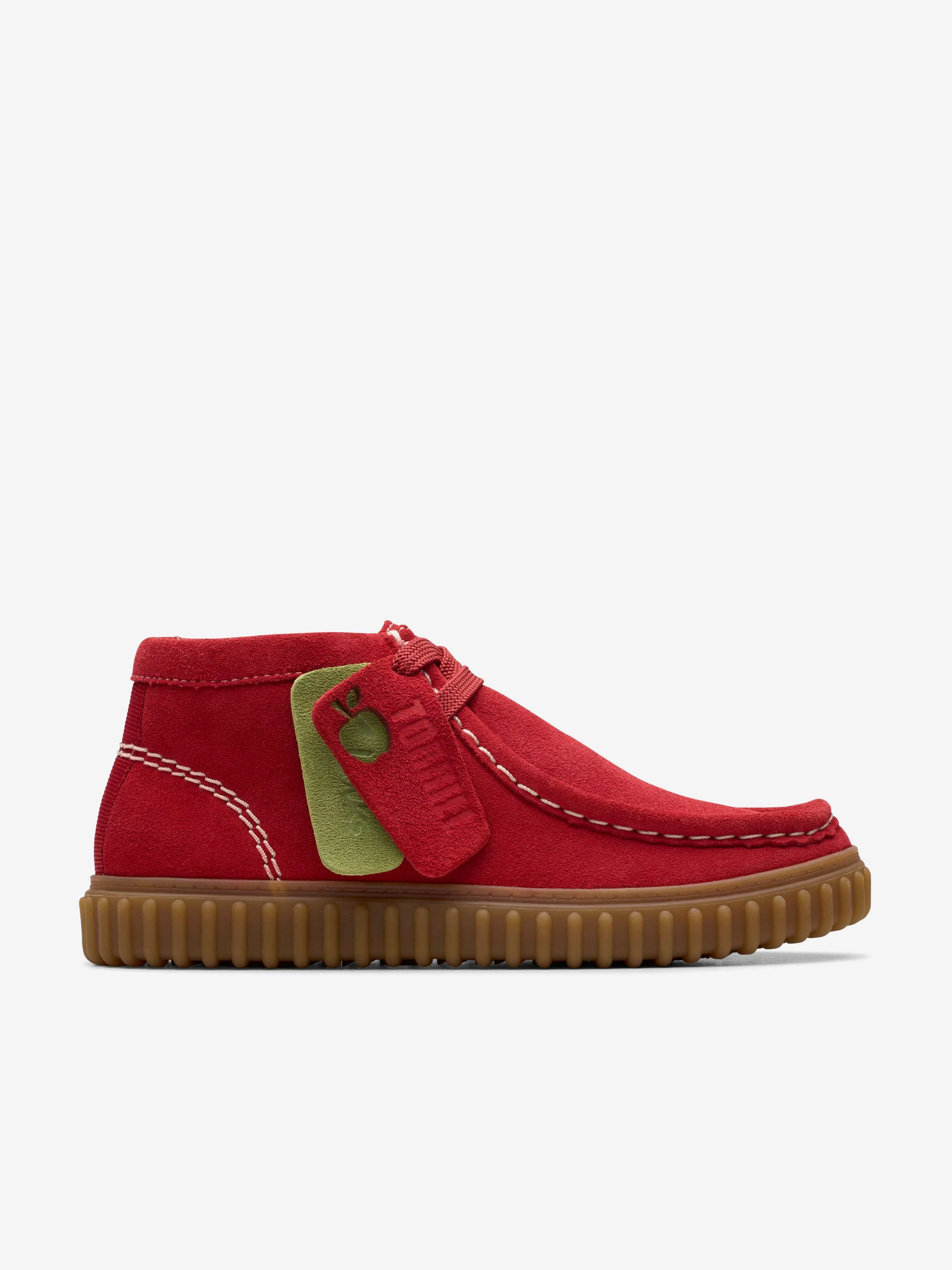 Bottes Tor Hill en daim pour enfants en rouge