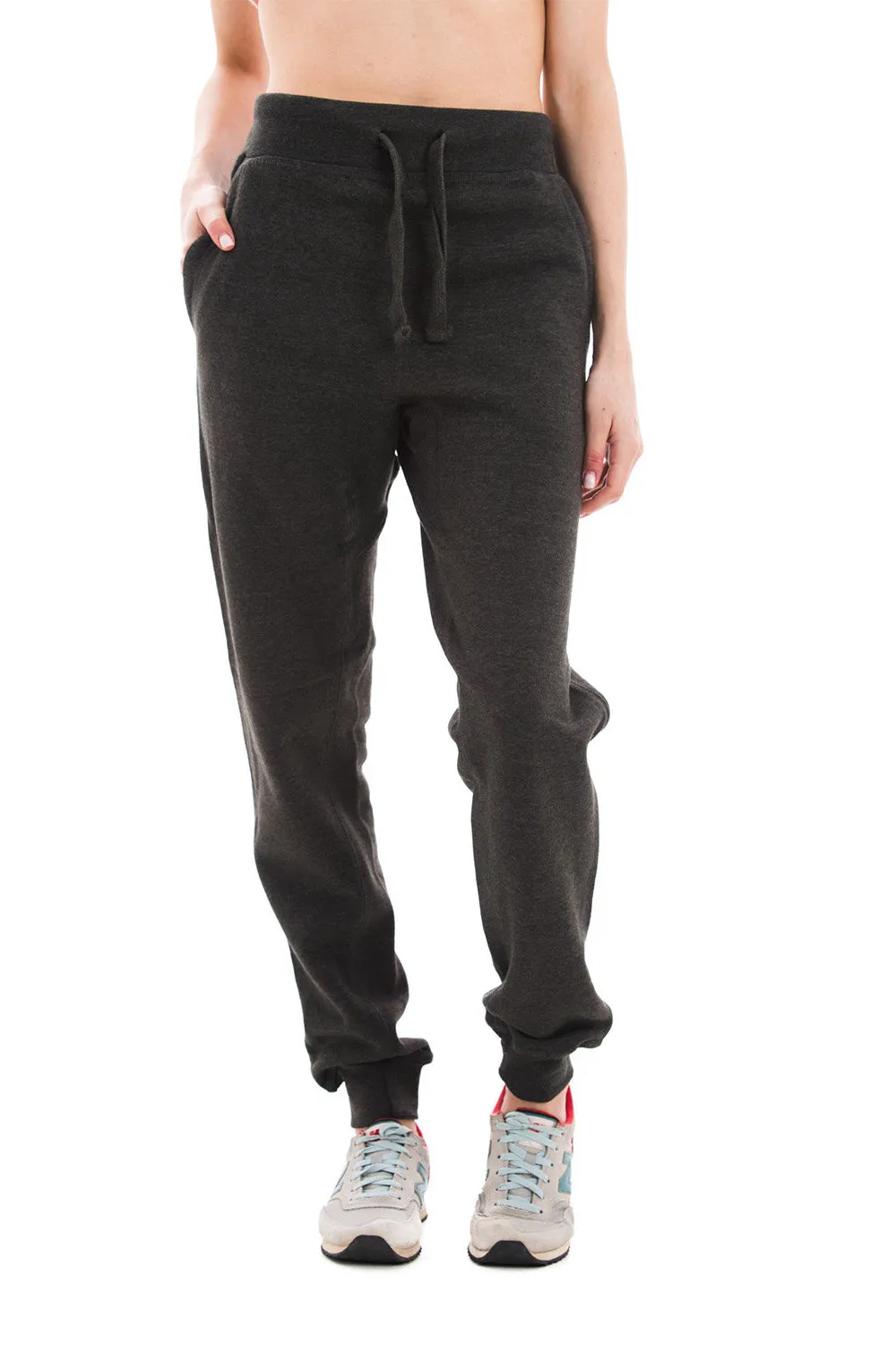 Pantalon de jogging premium pour hommes Lane Seven avec poches - Gris charbon chiné