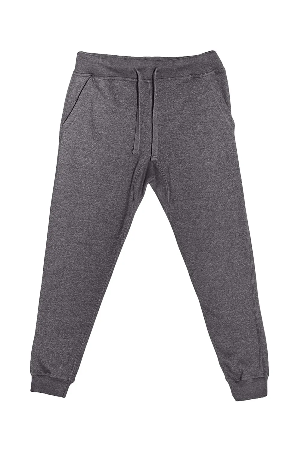 Pantalon de jogging premium pour hommes Lane Seven avec poches - Gris charbon chiné