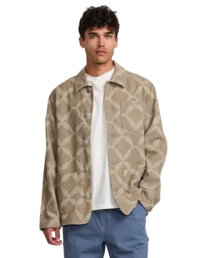 Lauryn Alvarez Ornament Chore Jacket in Sand Brown