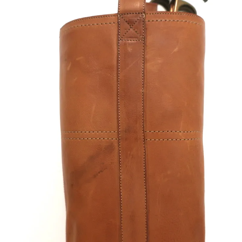 L'Autre Chose Bottes hautes en cuir caramel taille 37