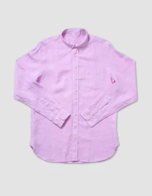 LINEN LONG SLEEVE SHIRT - PINK