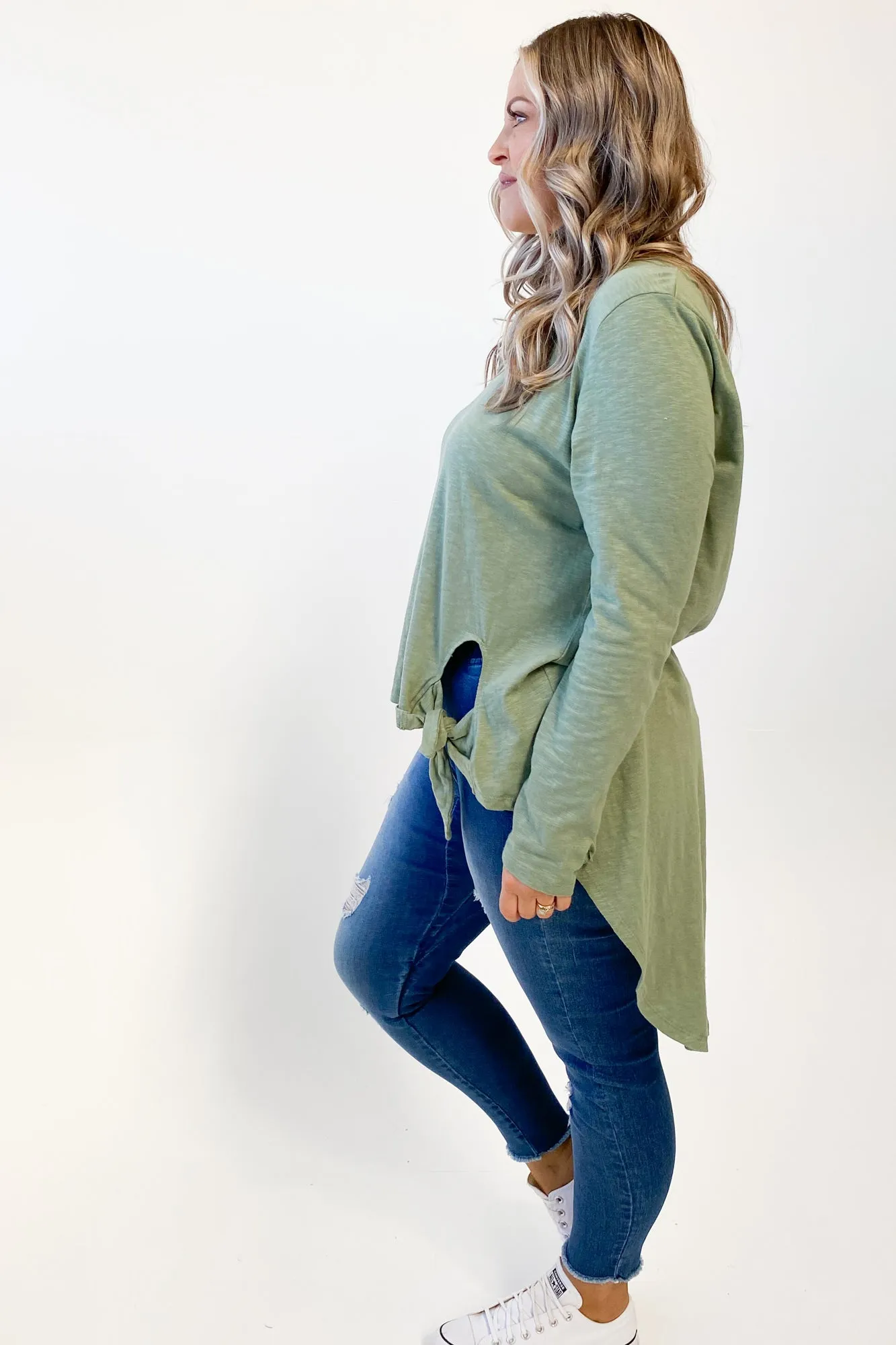 Petit mensonge Michelle T-shirt à queue Ls Vert