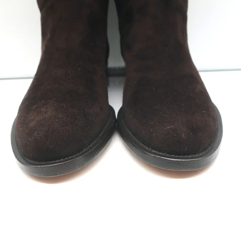 Loro Piana True Boots en Suède Chocolat Taille 38 NEUF