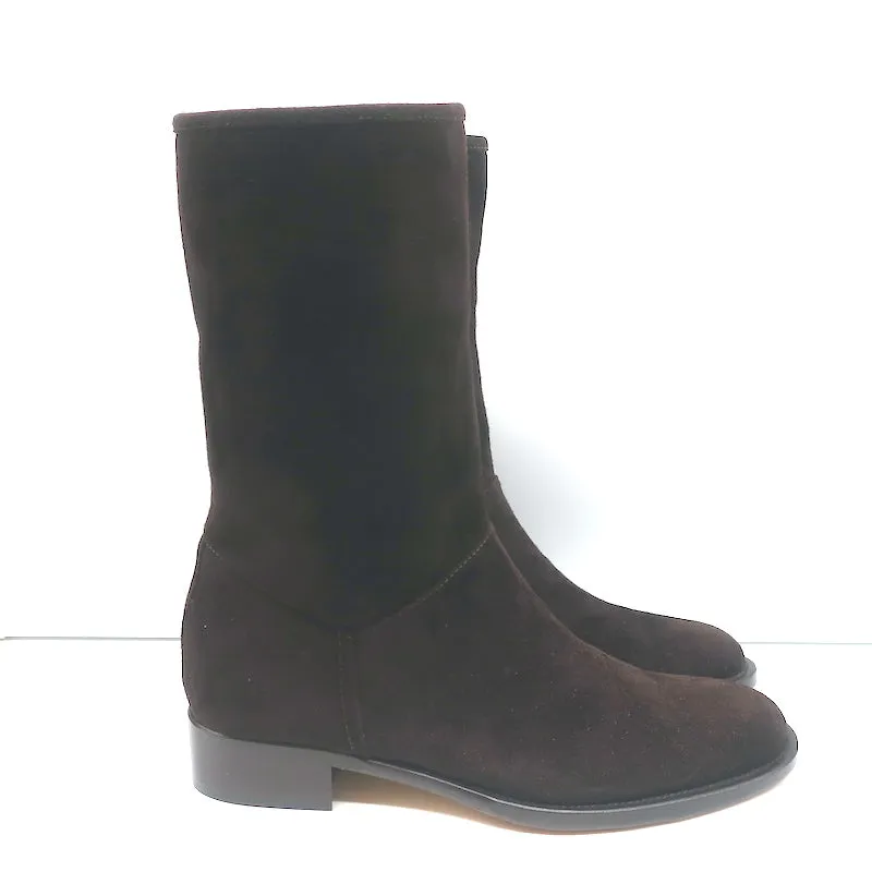 Loro Piana True Boots en Suède Chocolat Taille 38 NEUF
