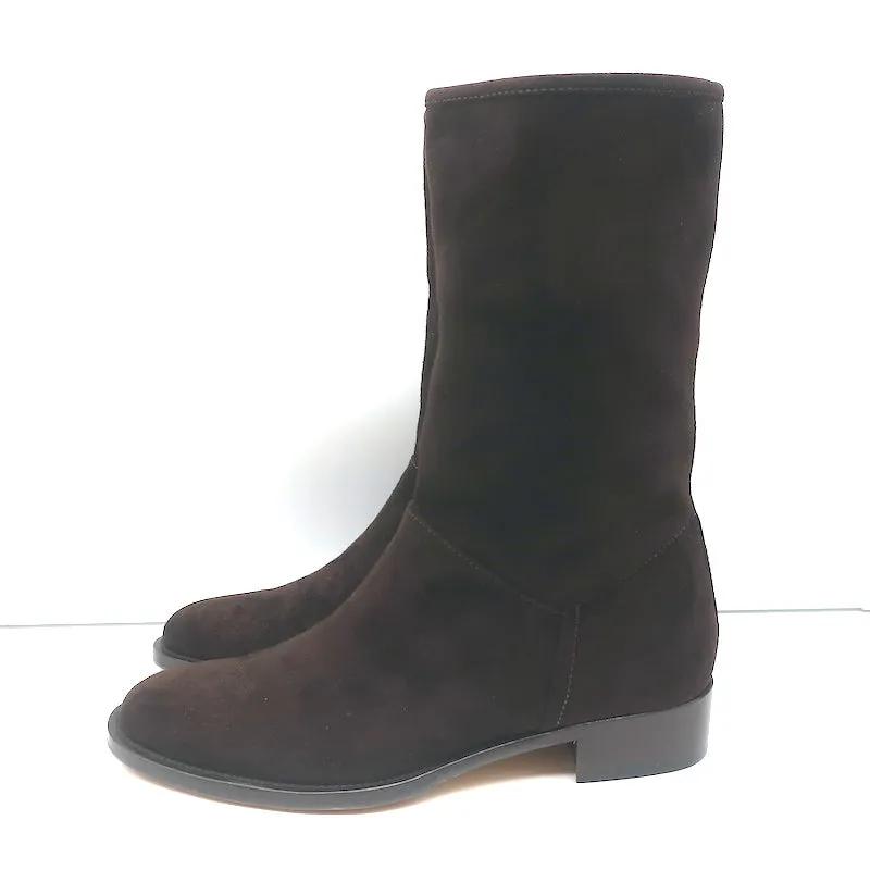 Loro Piana True Boots en Suède Chocolat Taille 38 NEUF