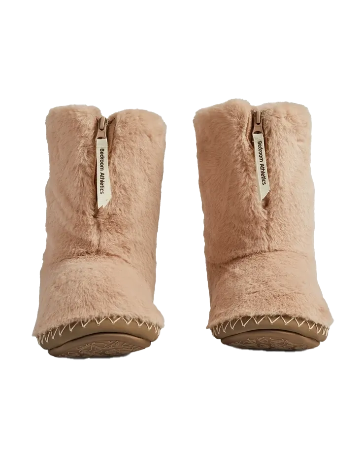 Bottes pantoufles en fausse fourrure Marilyn Classic couleur pain d'épices