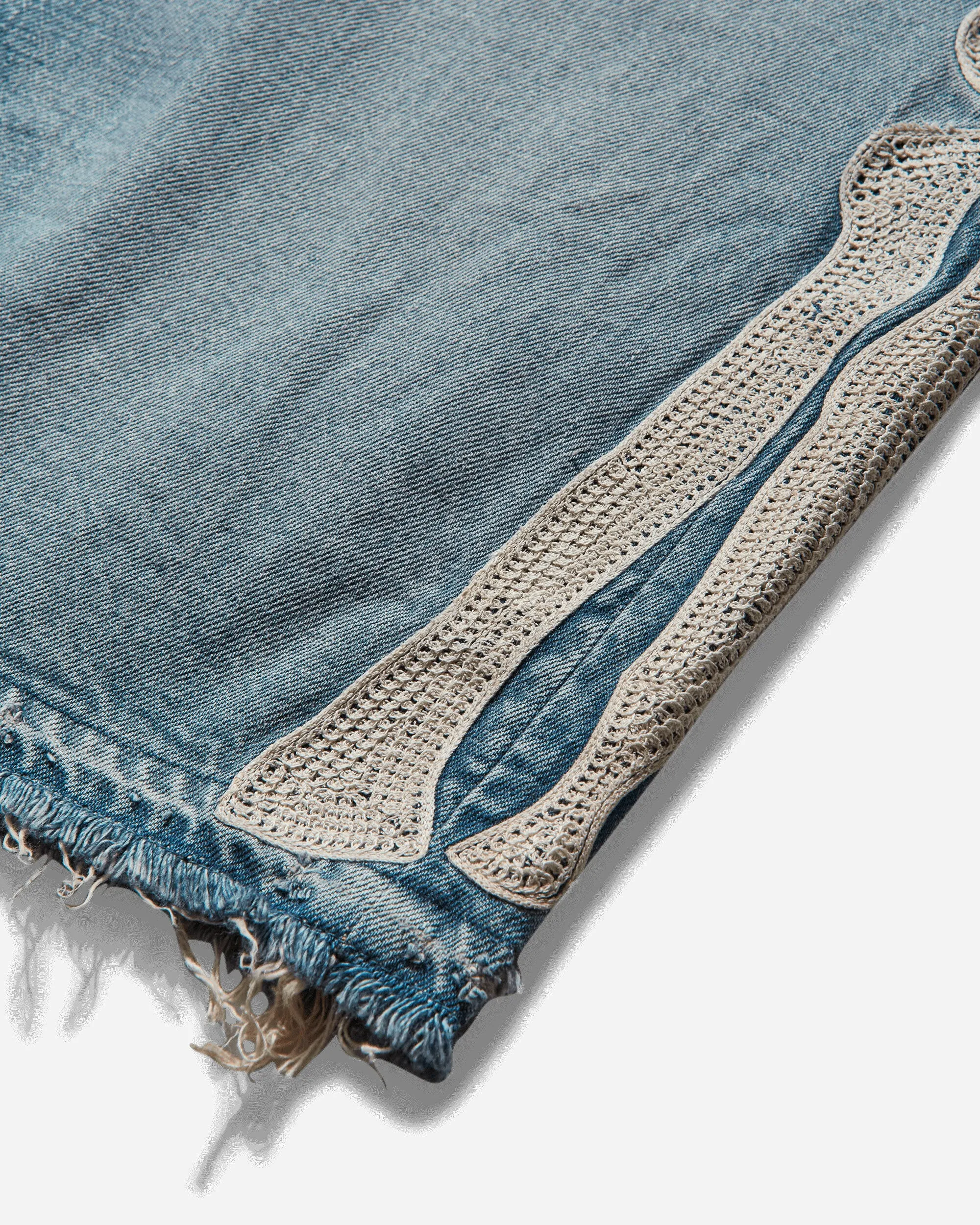 Short en jean pour homme 14 oz 5 poches (Bone) Bleu