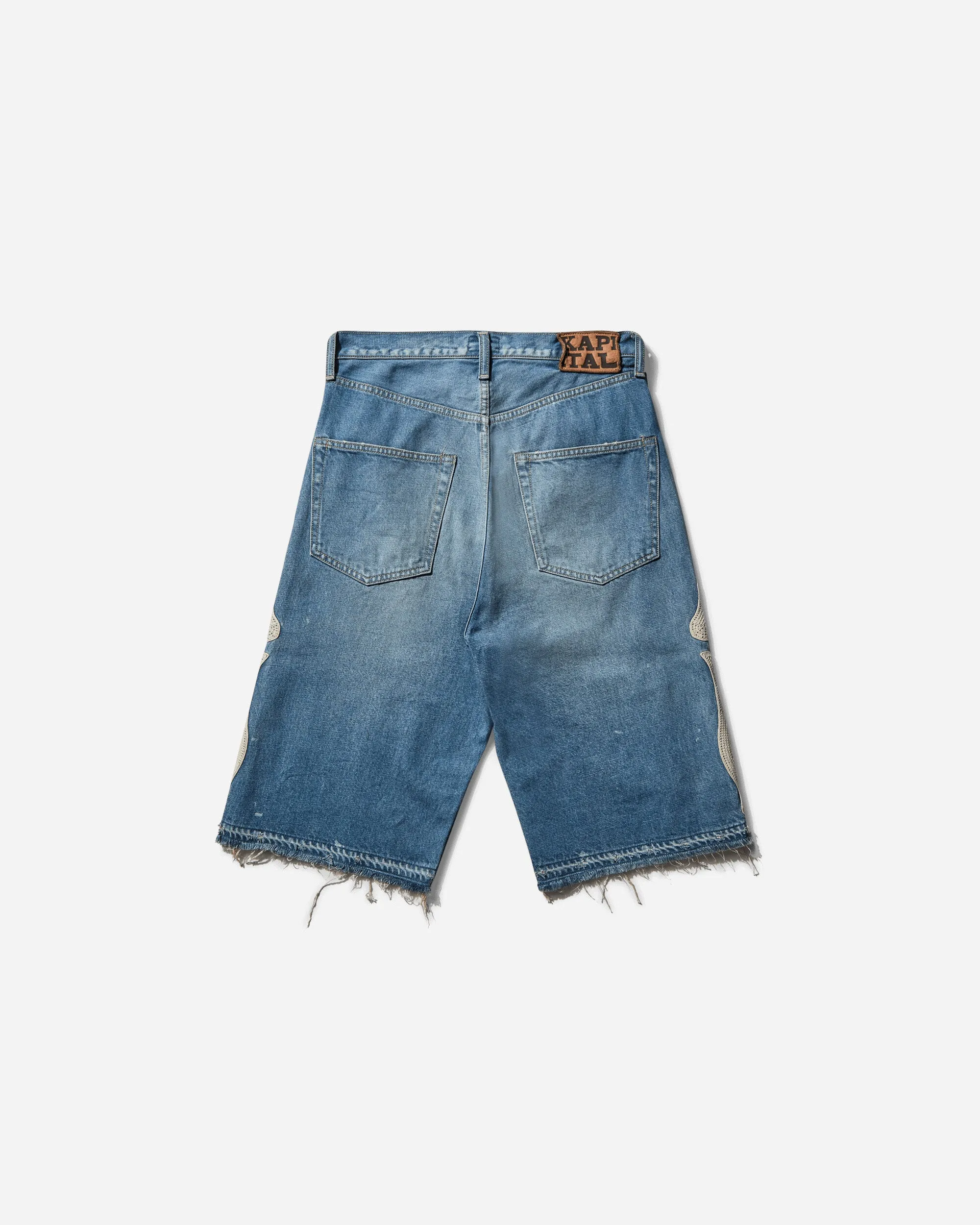 Short en jean pour homme 14 oz 5 poches (Bone) Bleu