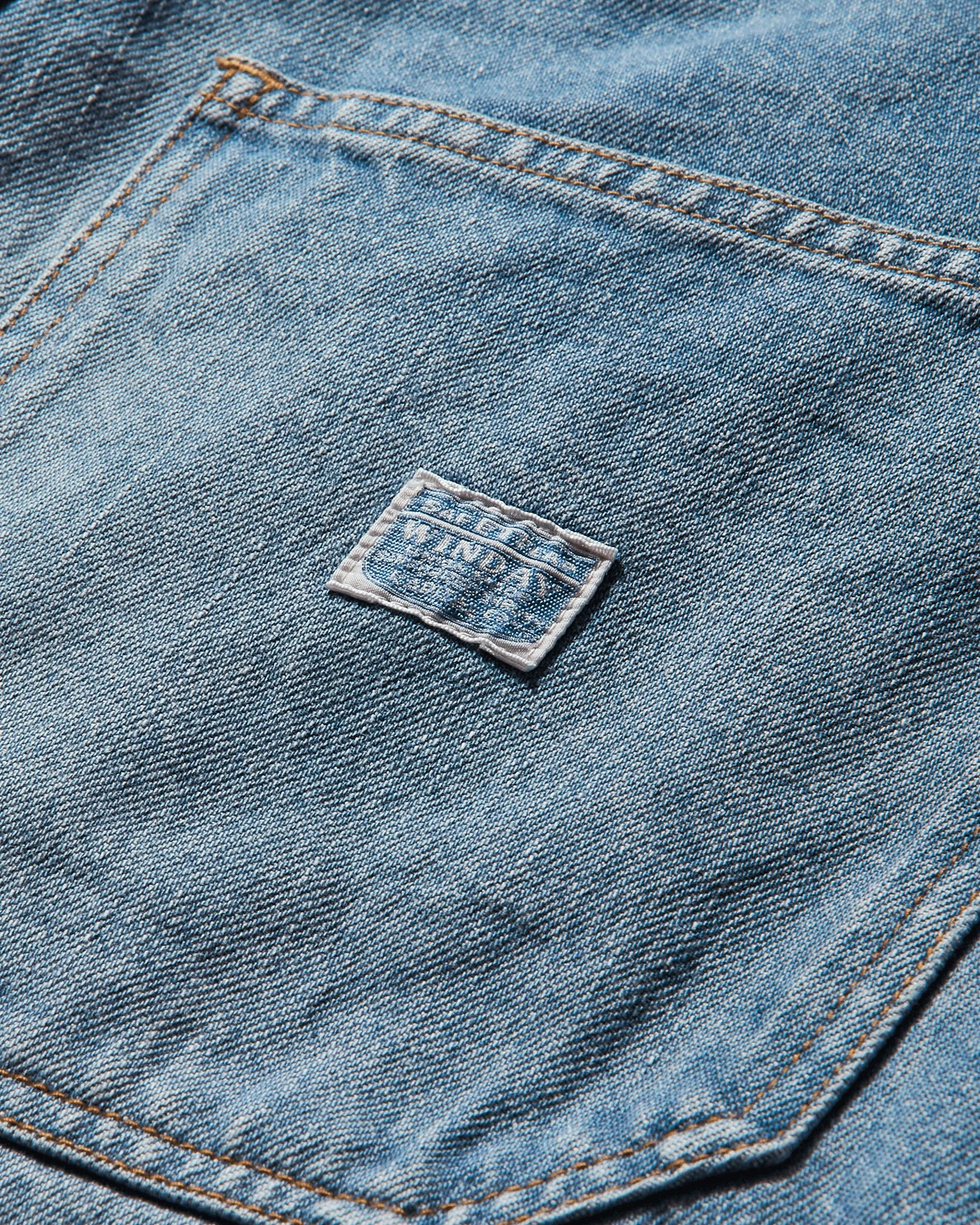 Short en jean pour homme 14 oz (version cloutée) Bleu