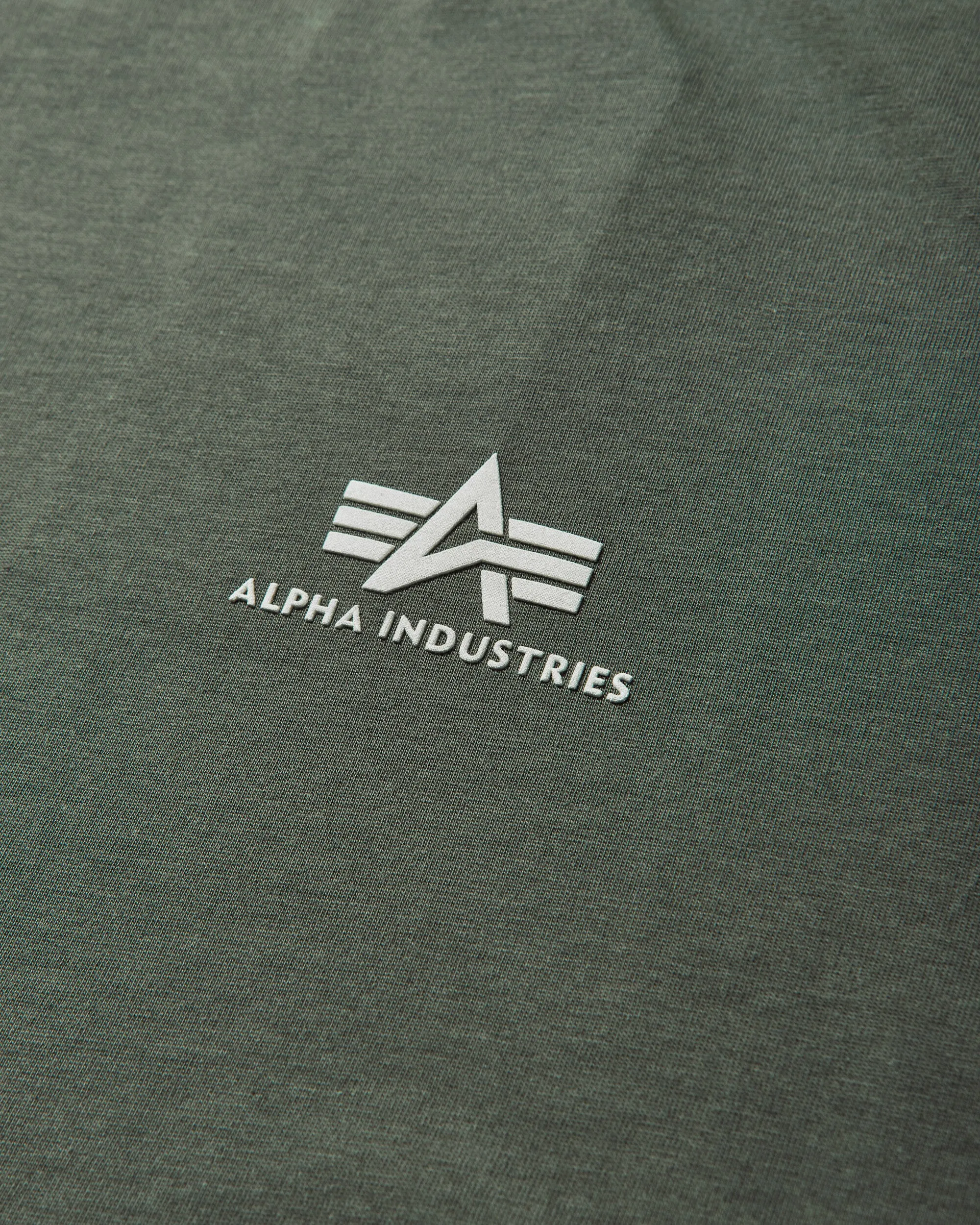 T-shirt basique pour homme avec petit logo - Vert olive foncé