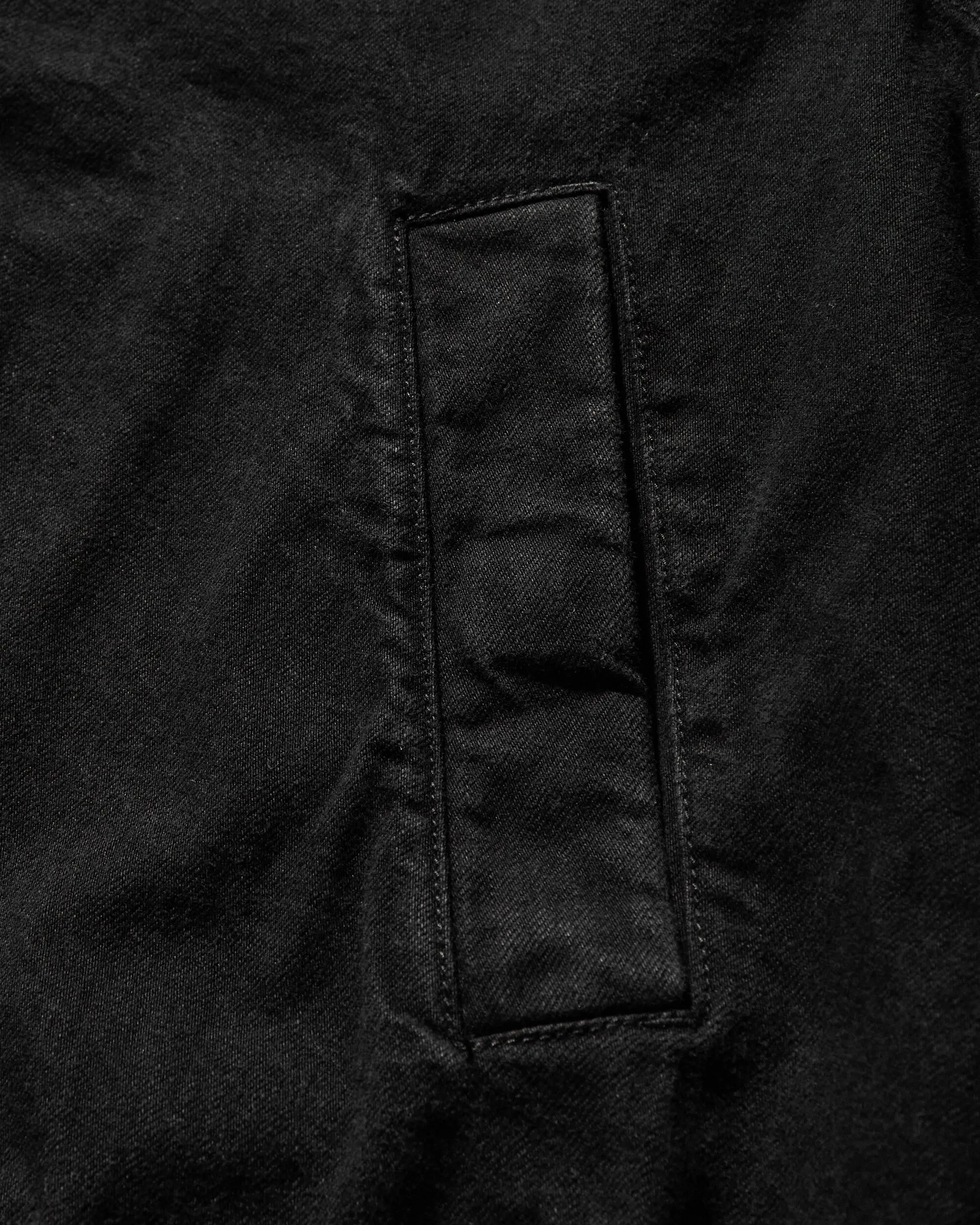 Veste bomber teint en pièce pour homme - Noir