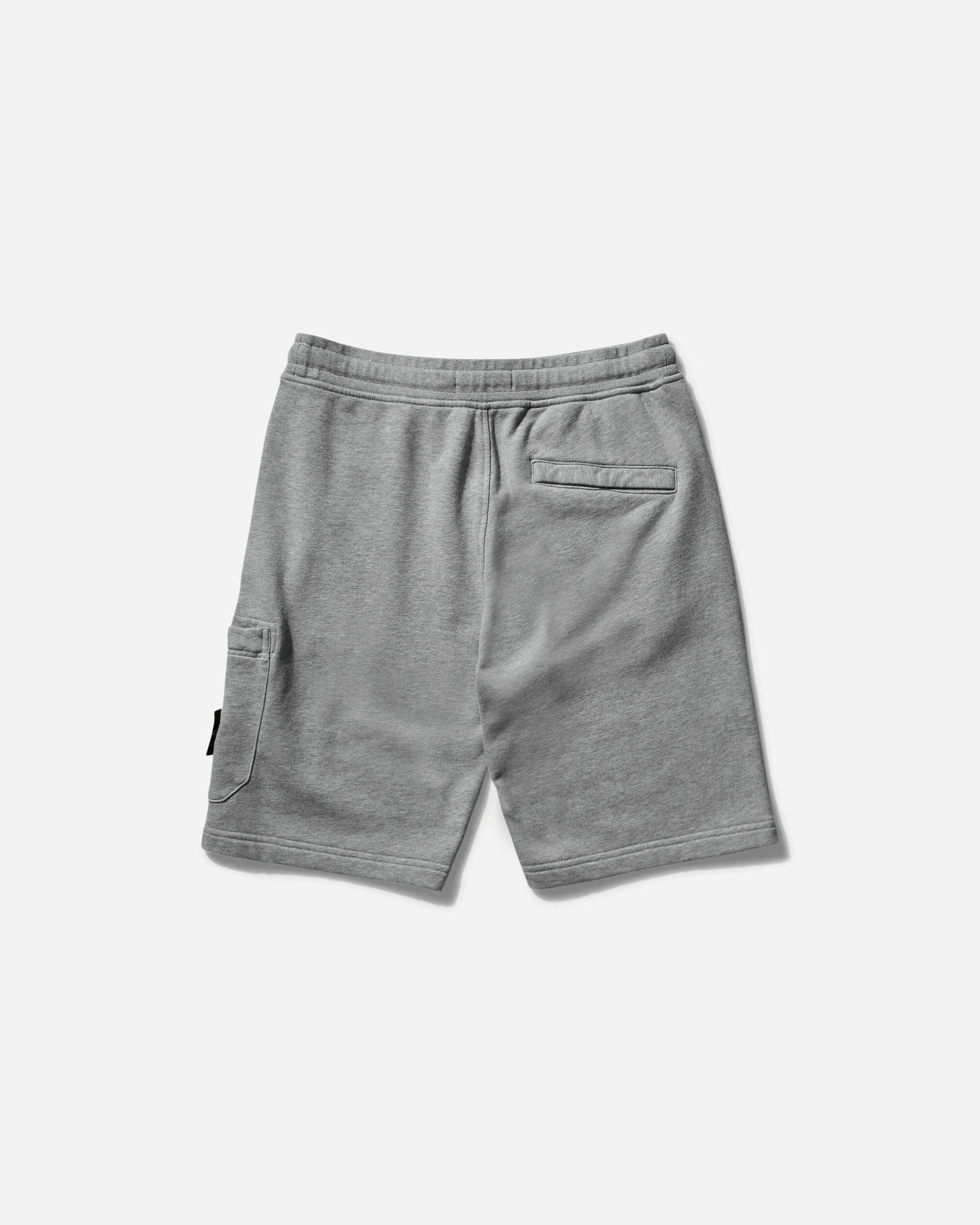 Short en molleton de coton teint vêtement pour homme gris mélangé