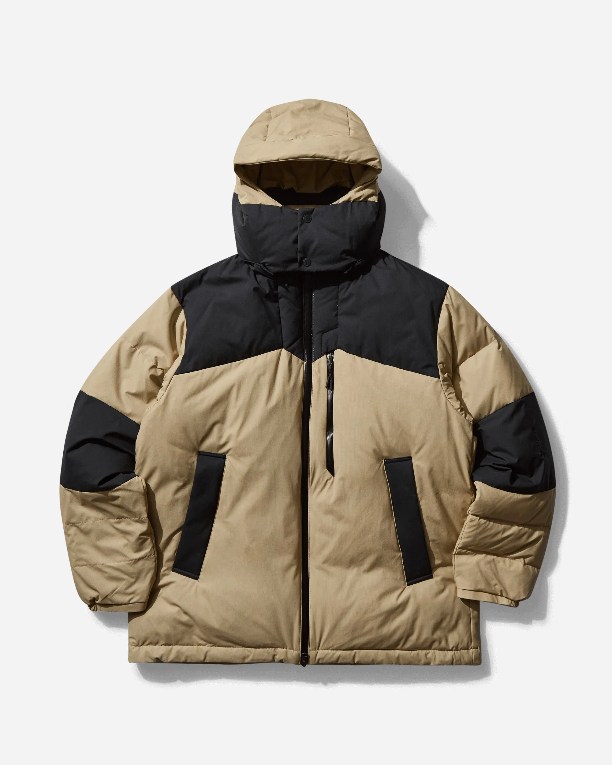 Veste en duvet Dhaulagiri pour homme en GORE-TEX Windstopper beige taupe