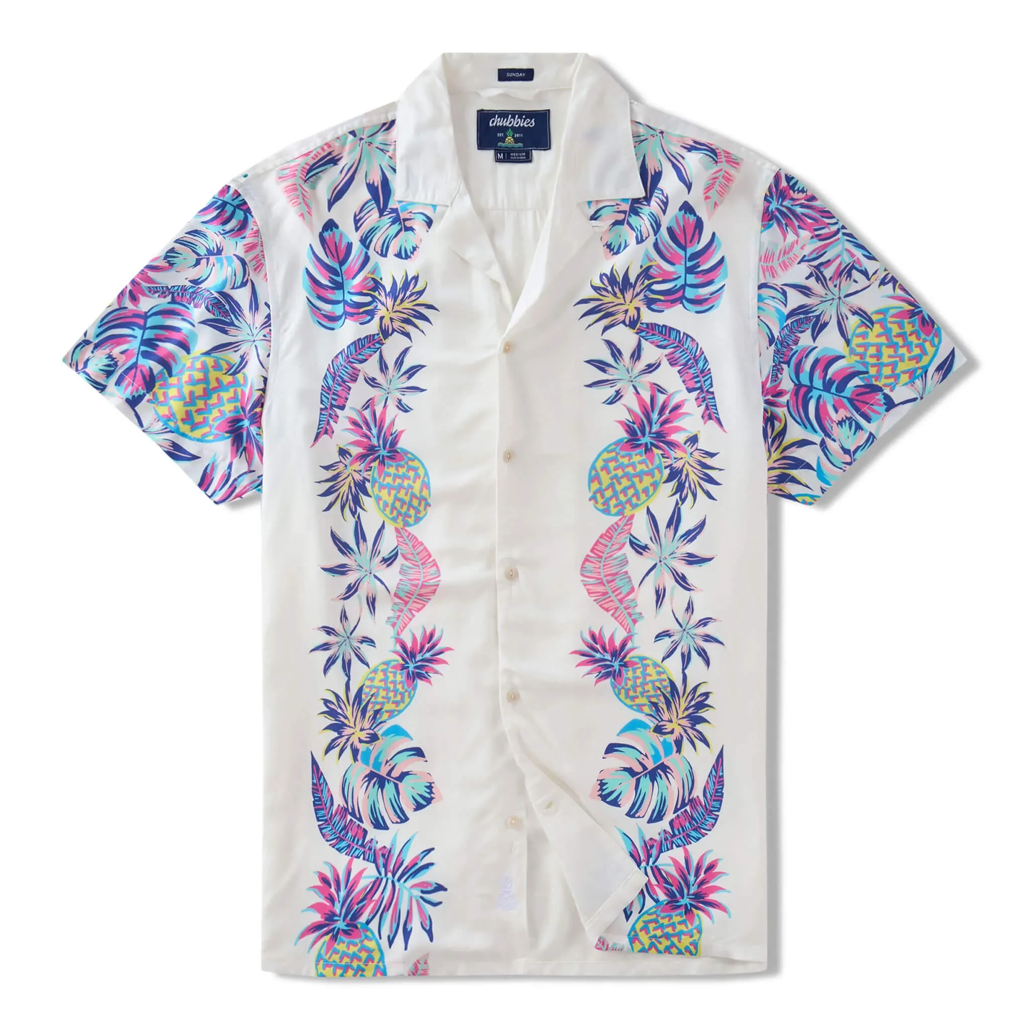 Chemise de sport à manches courtes Johnnie-O Chubbies The BFF #1 - Blanc Optique - Motif de base (inclut les carreaux)