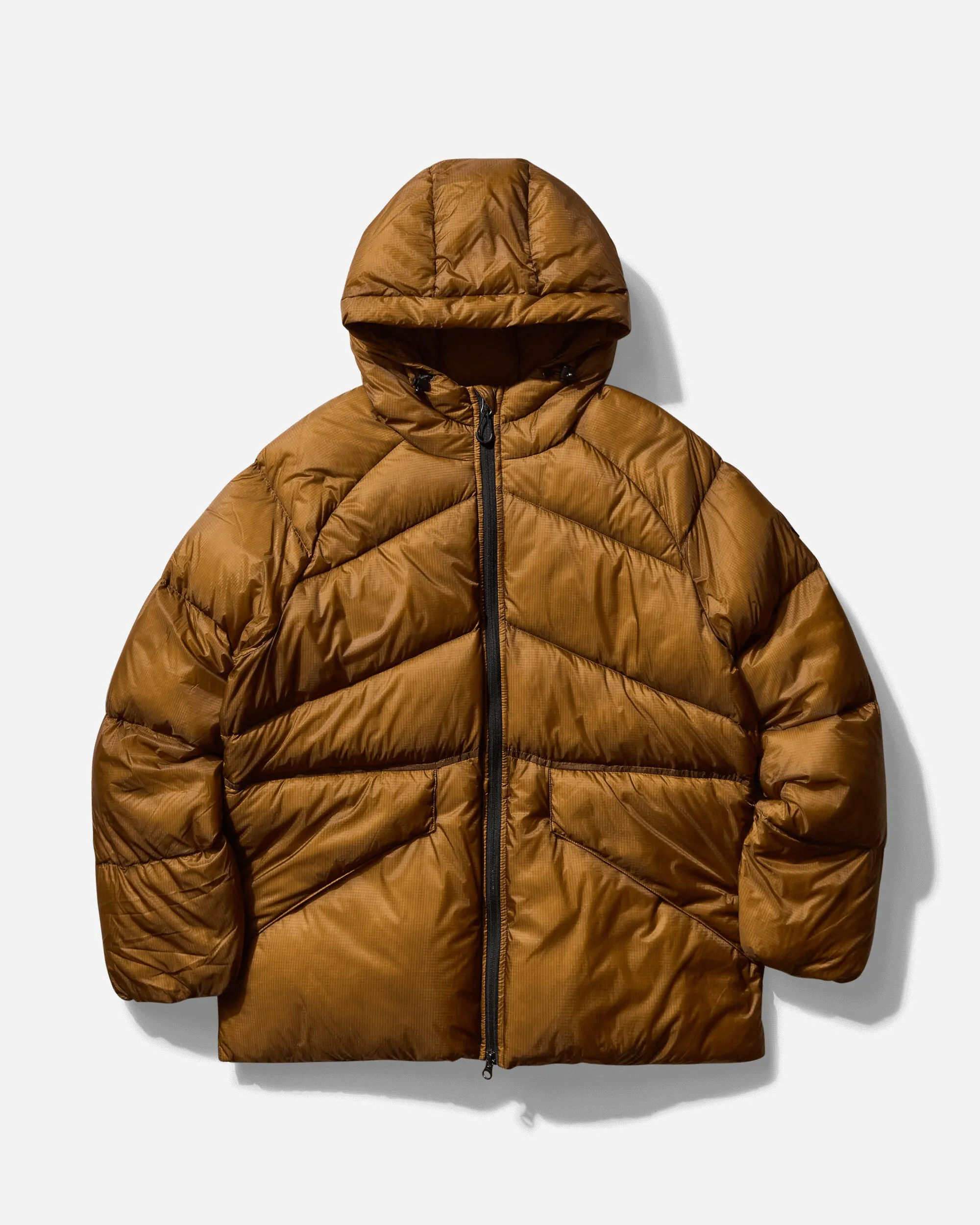 Veste technique à capuche en duvet Nitty Gritty Stellar pour homme - Bronze Marron