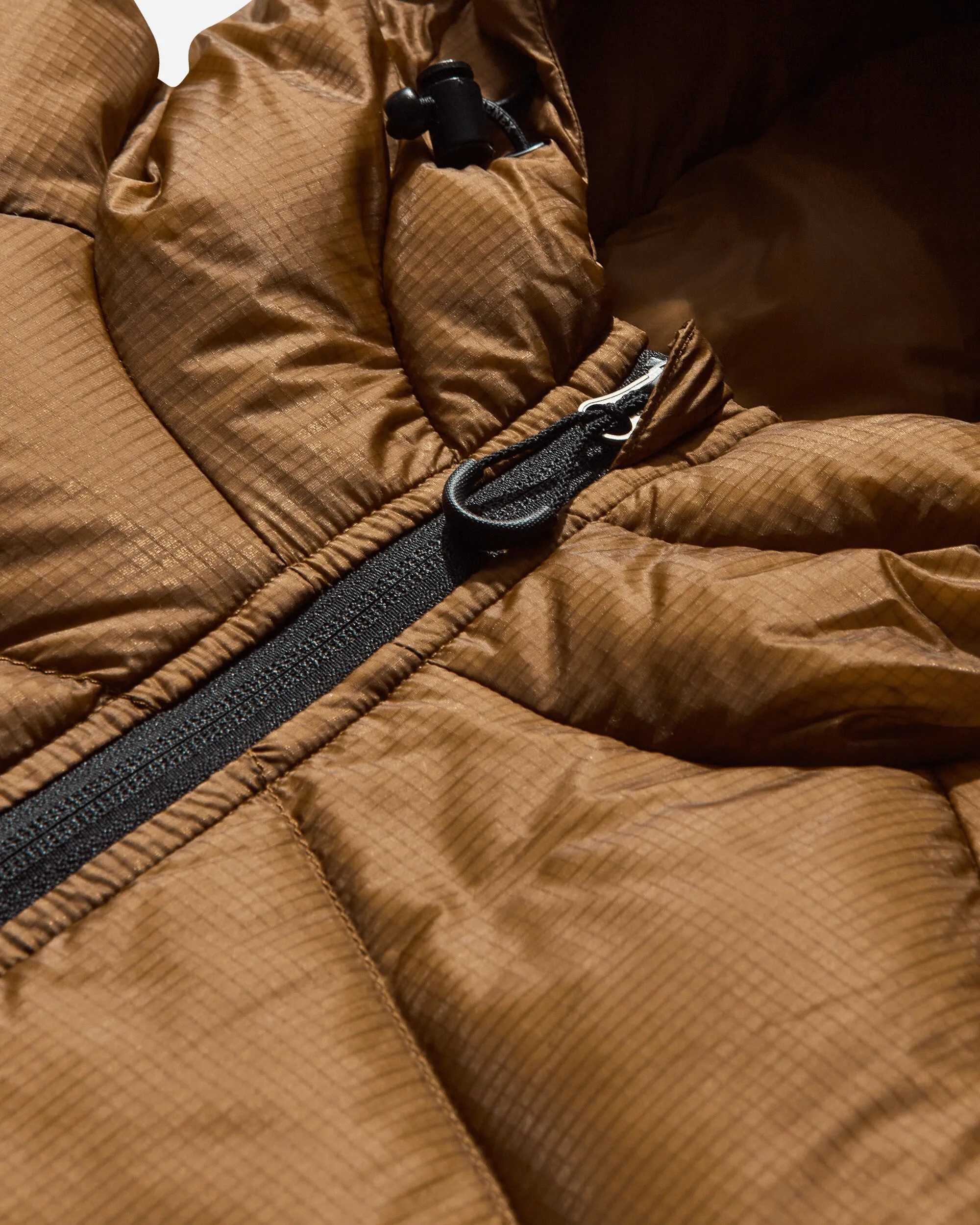 Veste technique à capuche en duvet Nitty Gritty Stellar pour homme - Bronze Marron