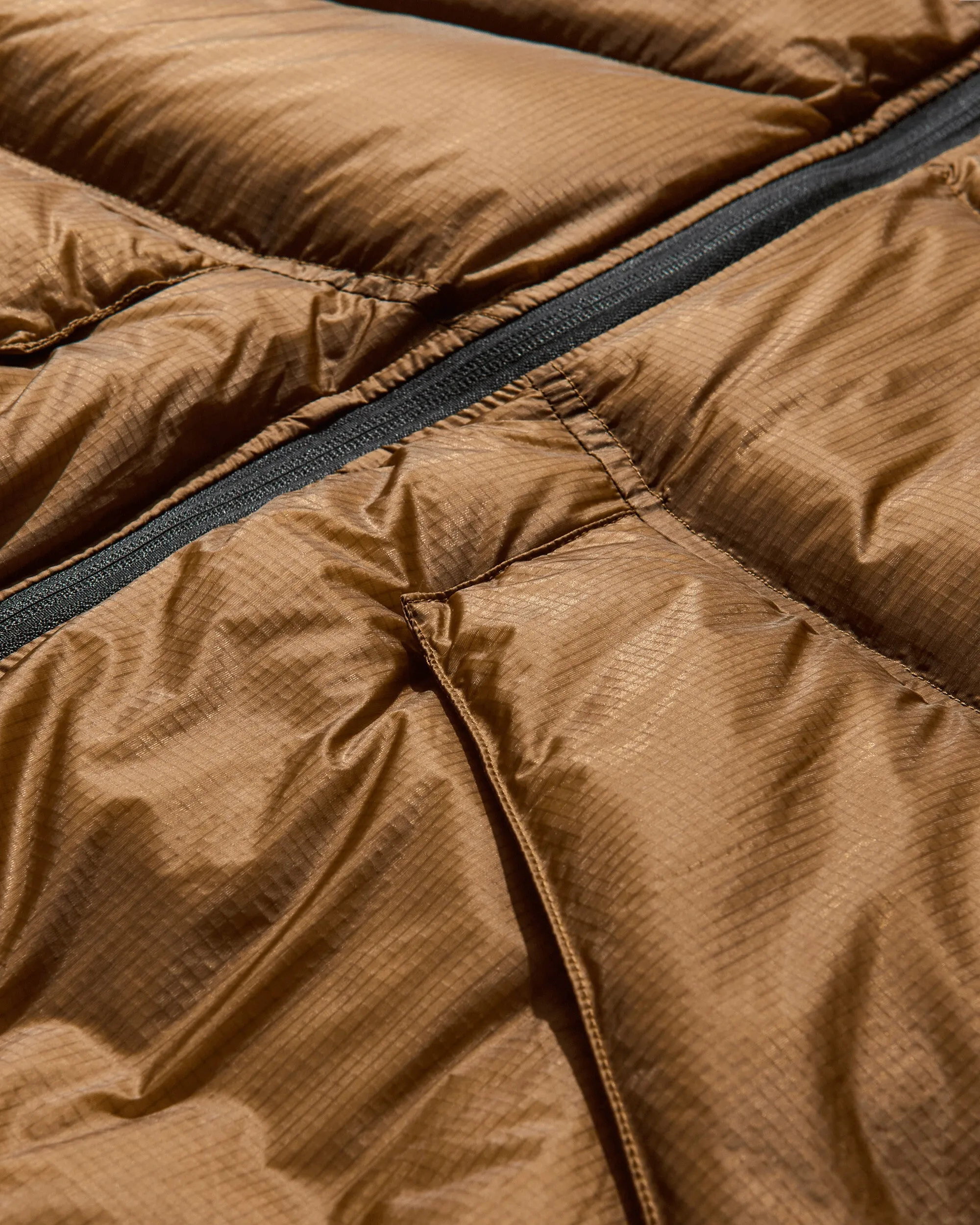 Veste technique à capuche en duvet Nitty Gritty Stellar pour homme - Bronze Marron