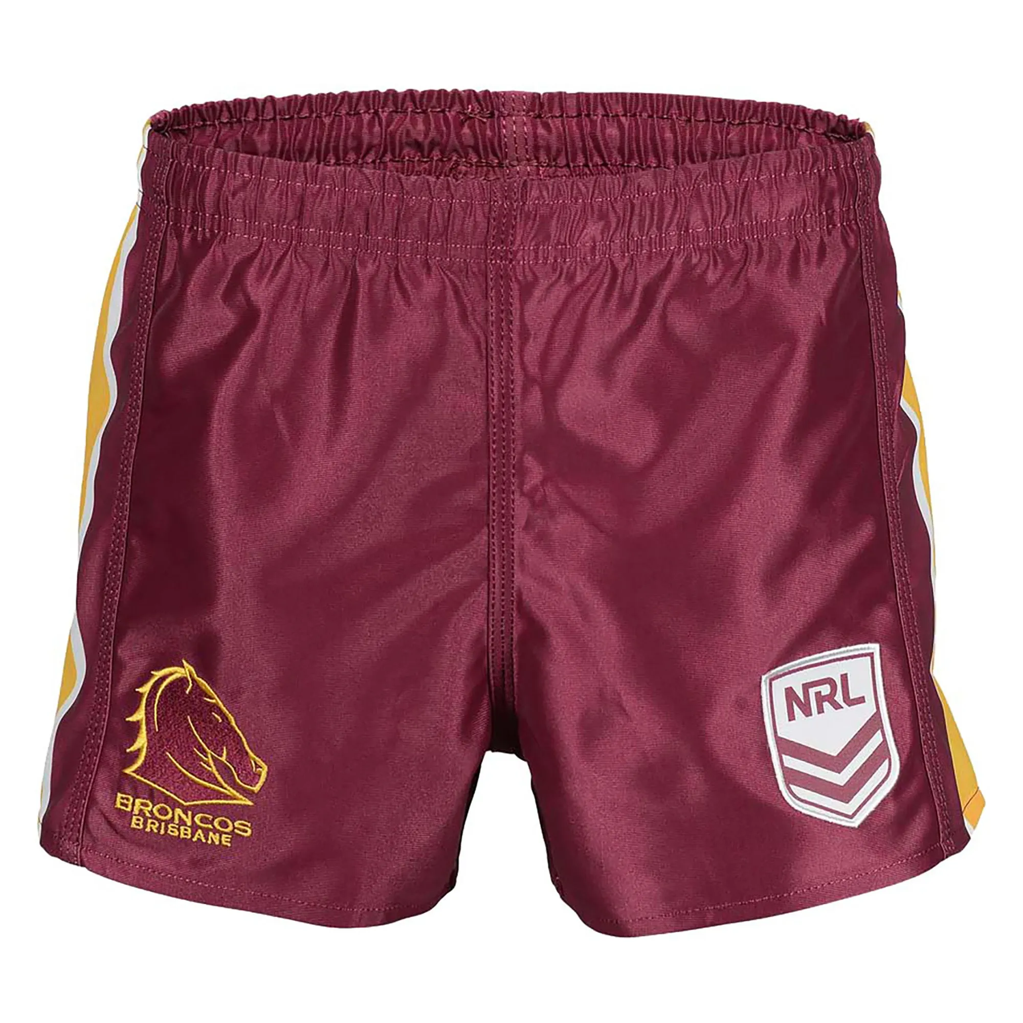 Short de supporteur des Brisbane Broncos NRL pour hommes