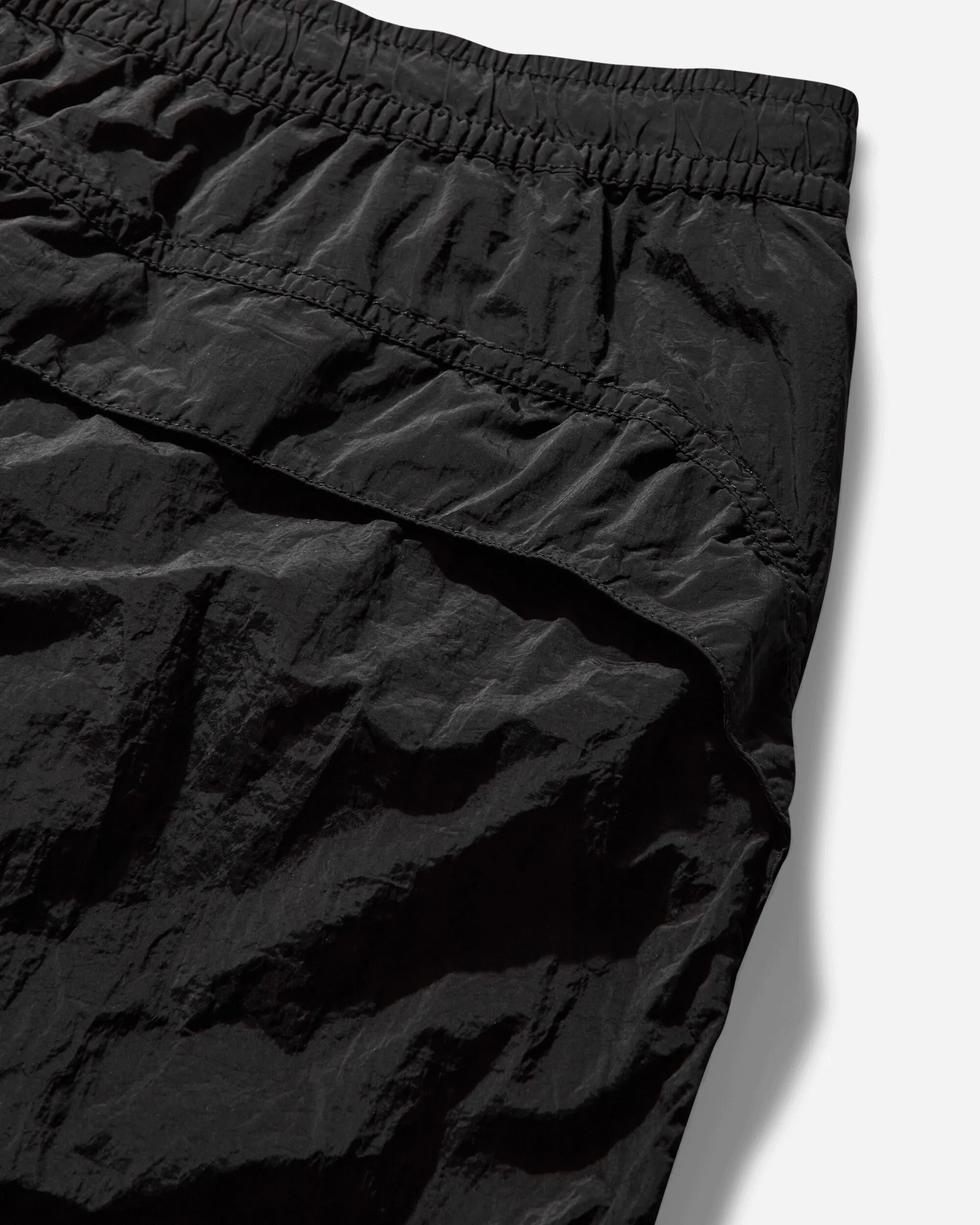 Short cargo en nylon et métal pour hommes - Noir