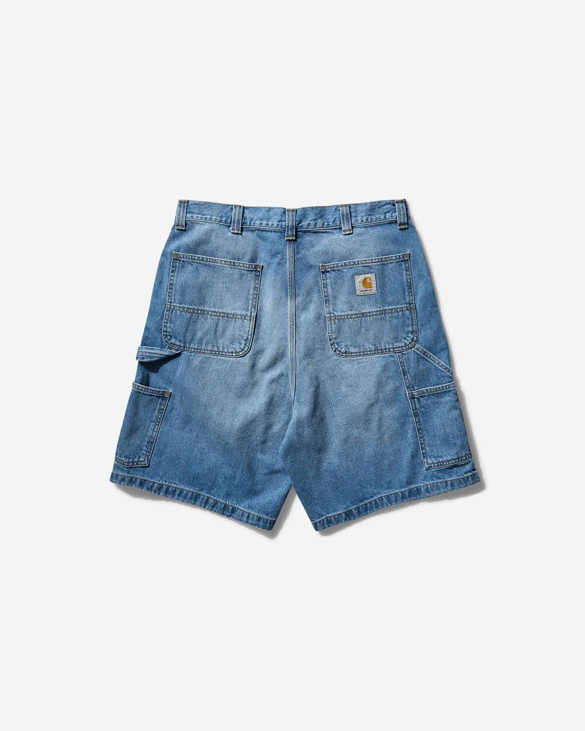 Short de sport OG pour homme avec genouillère unique - Bleu (Lavé éclaté)
