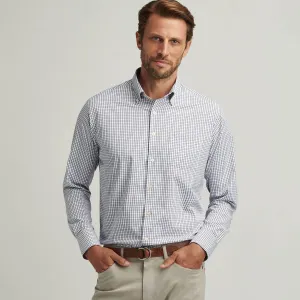 Mens Peter Millar Peter Millar Hanford Performance Twill Classic Fit Sport Shirt - Navy
