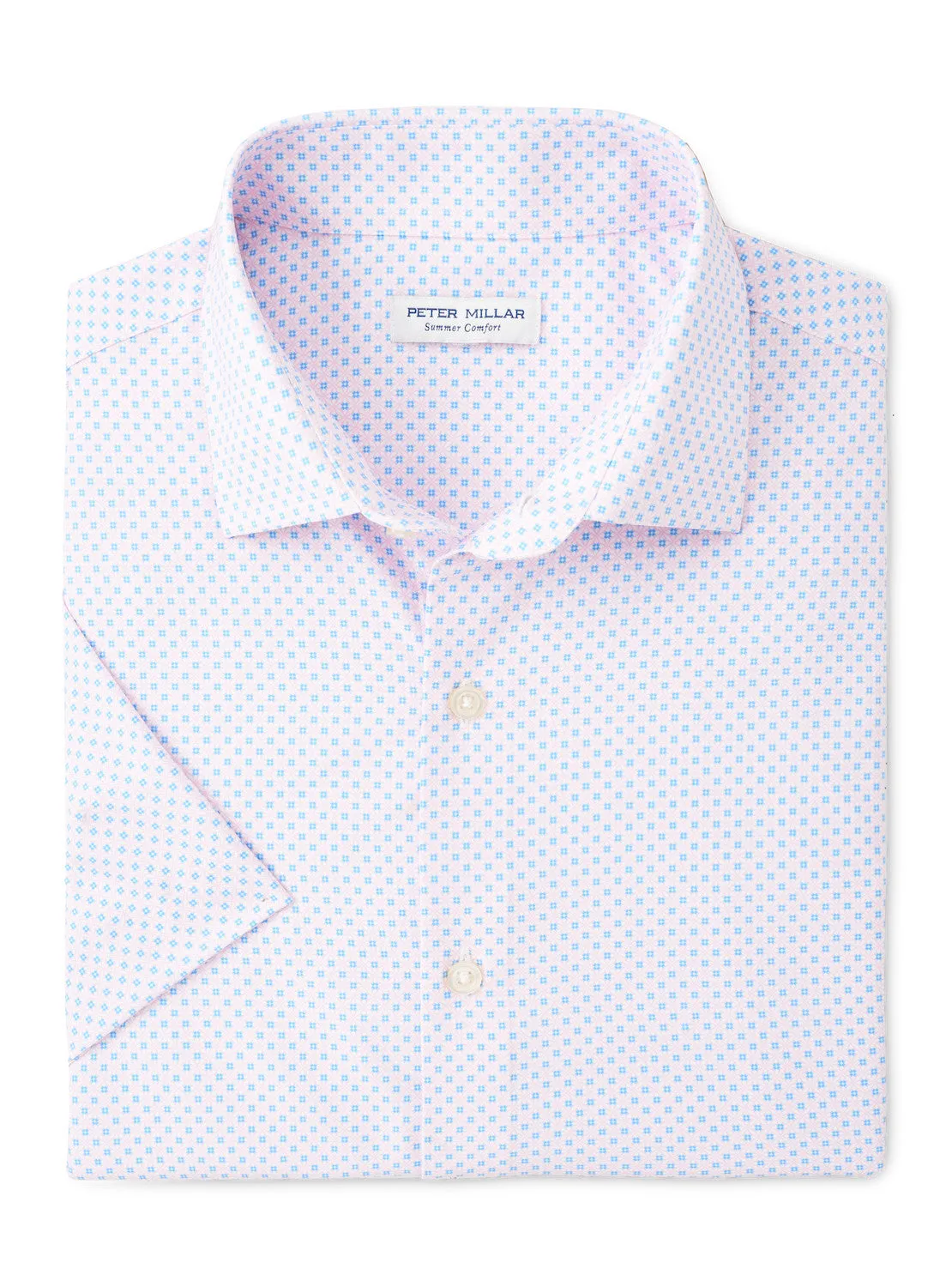 Chemise de sport en popeline performance Hudson pour hommes Peter Millar - Rose Palmer