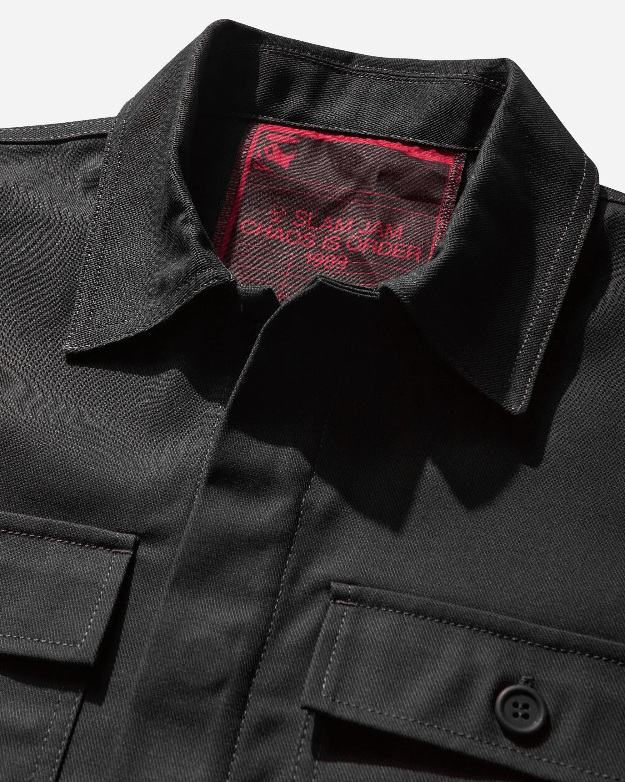 Veste courte répliquée CHAOS IS ORDER 40000 Slam Jam pour homme - Charbon