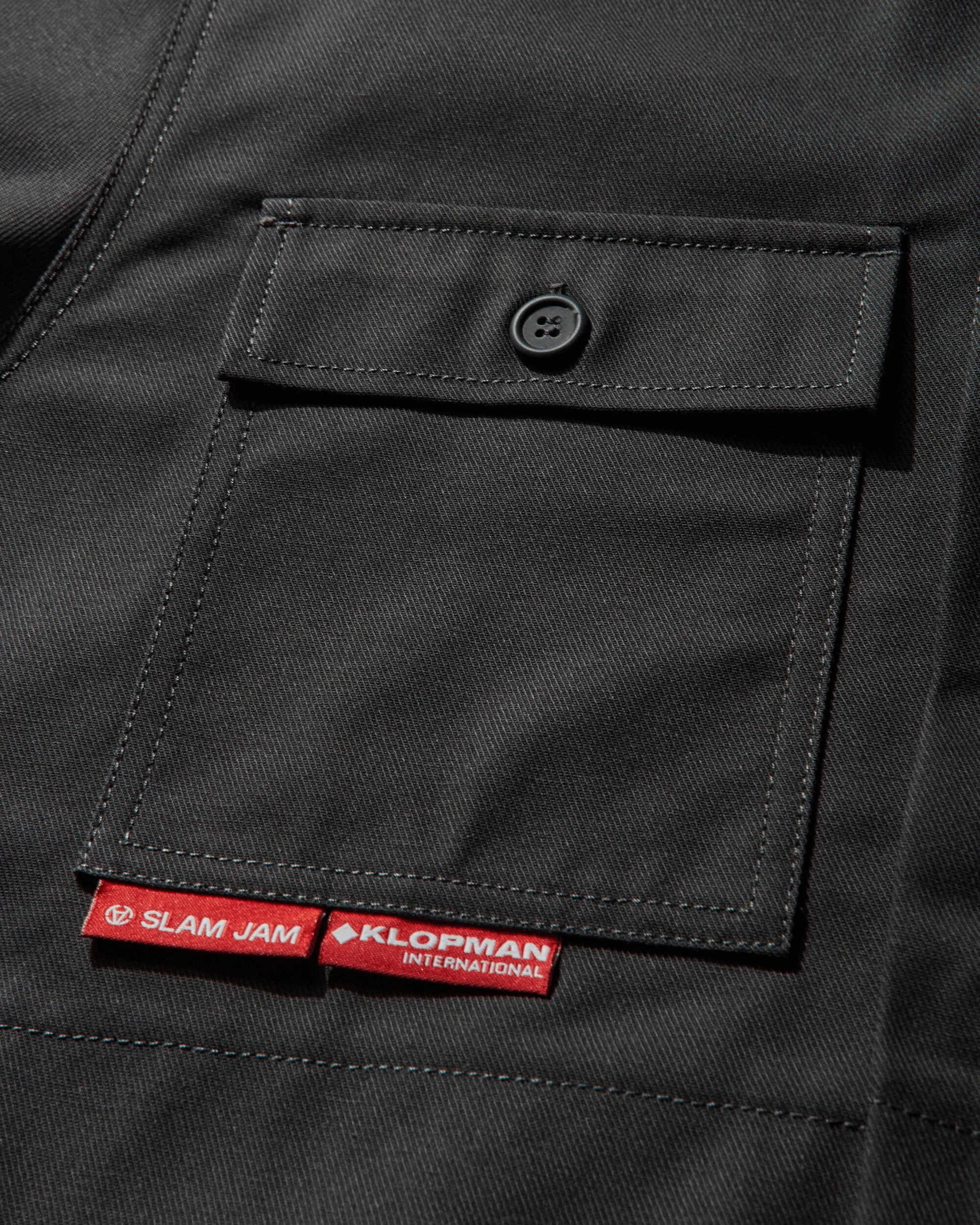 Veste courte répliquée CHAOS IS ORDER 40000 Slam Jam pour homme - Charbon
