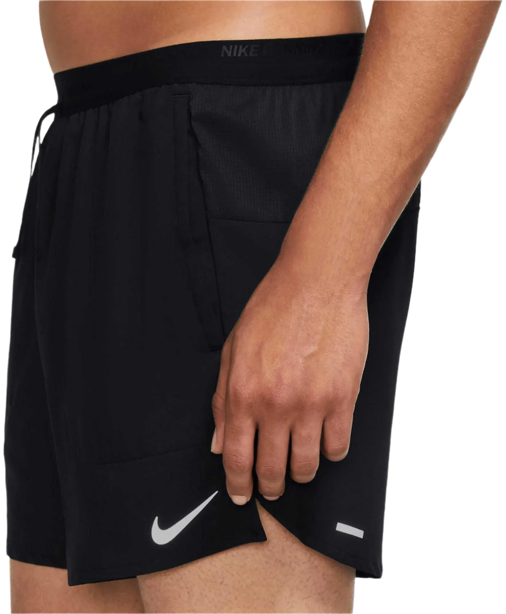 Short de Course Ligne Brève Stride 5 Pouces pour Homme
