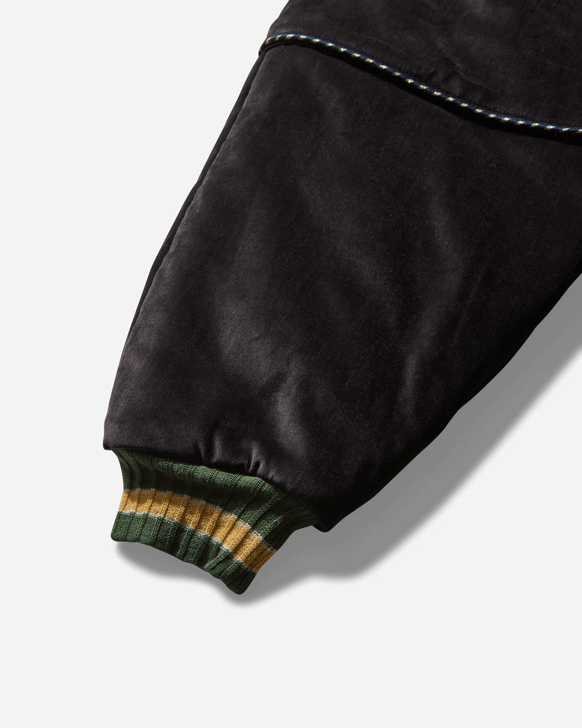Veste bomber en velours côtelé pour homme (Rainskull & Snake) Noir