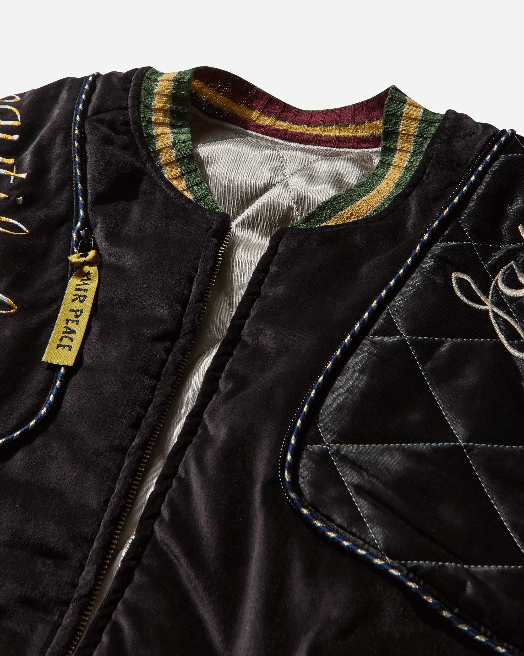 Veste bomber en velours côtelé pour homme (Rainskull & Snake) Noir