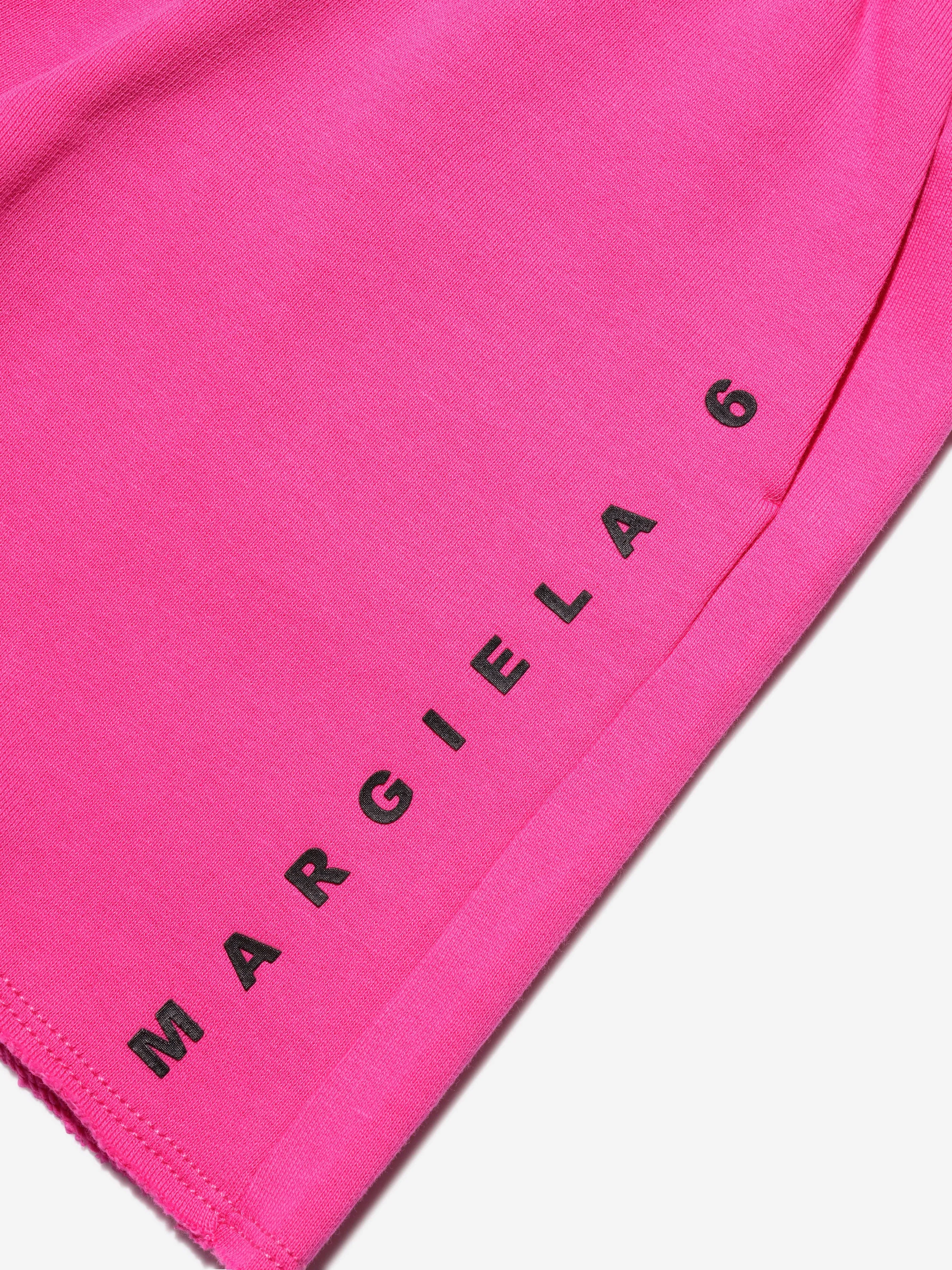 MM6 Maison Margiela Shorts Enfant à Logo Rose