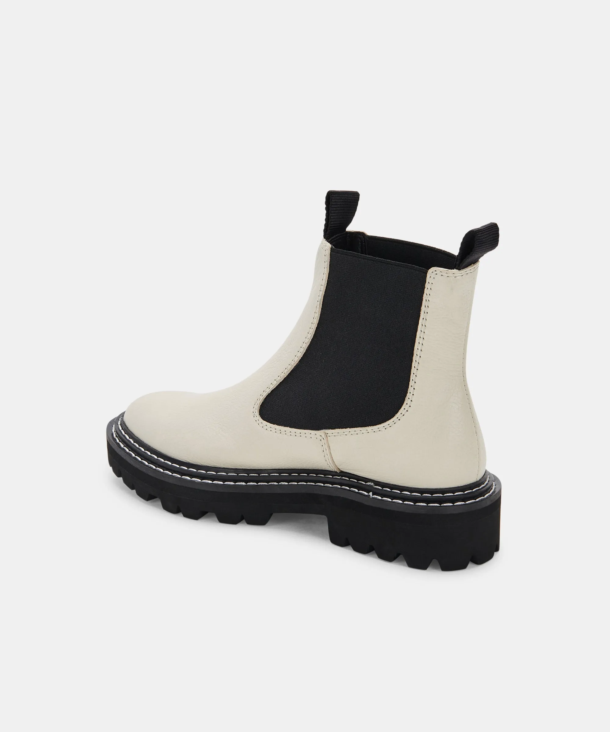 BOTTES MOANA EN CUIR IVOIRE