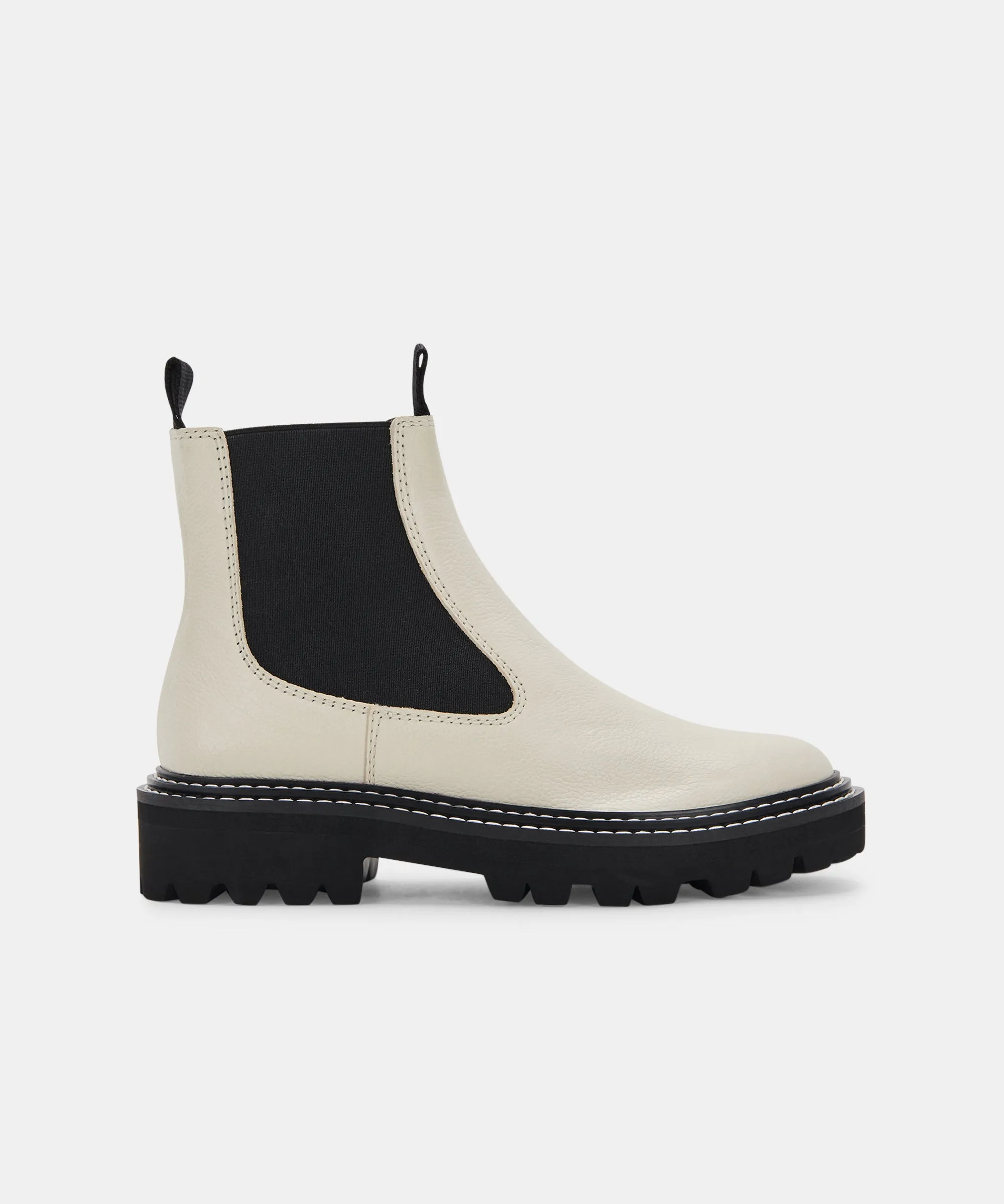 BOTTES MOANA EN CUIR IVOIRE