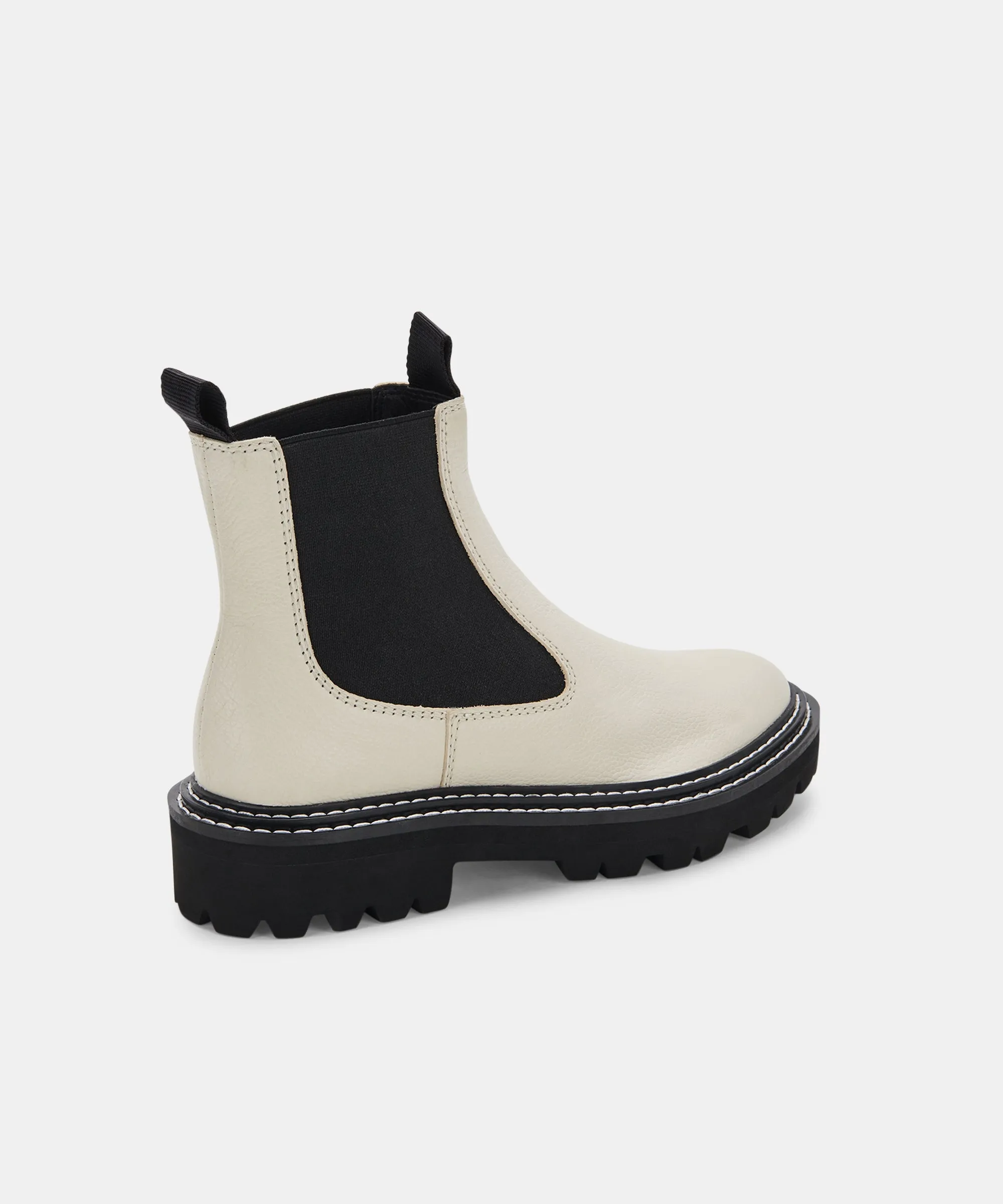 BOTTES MOANA EN CUIR IVOIRE