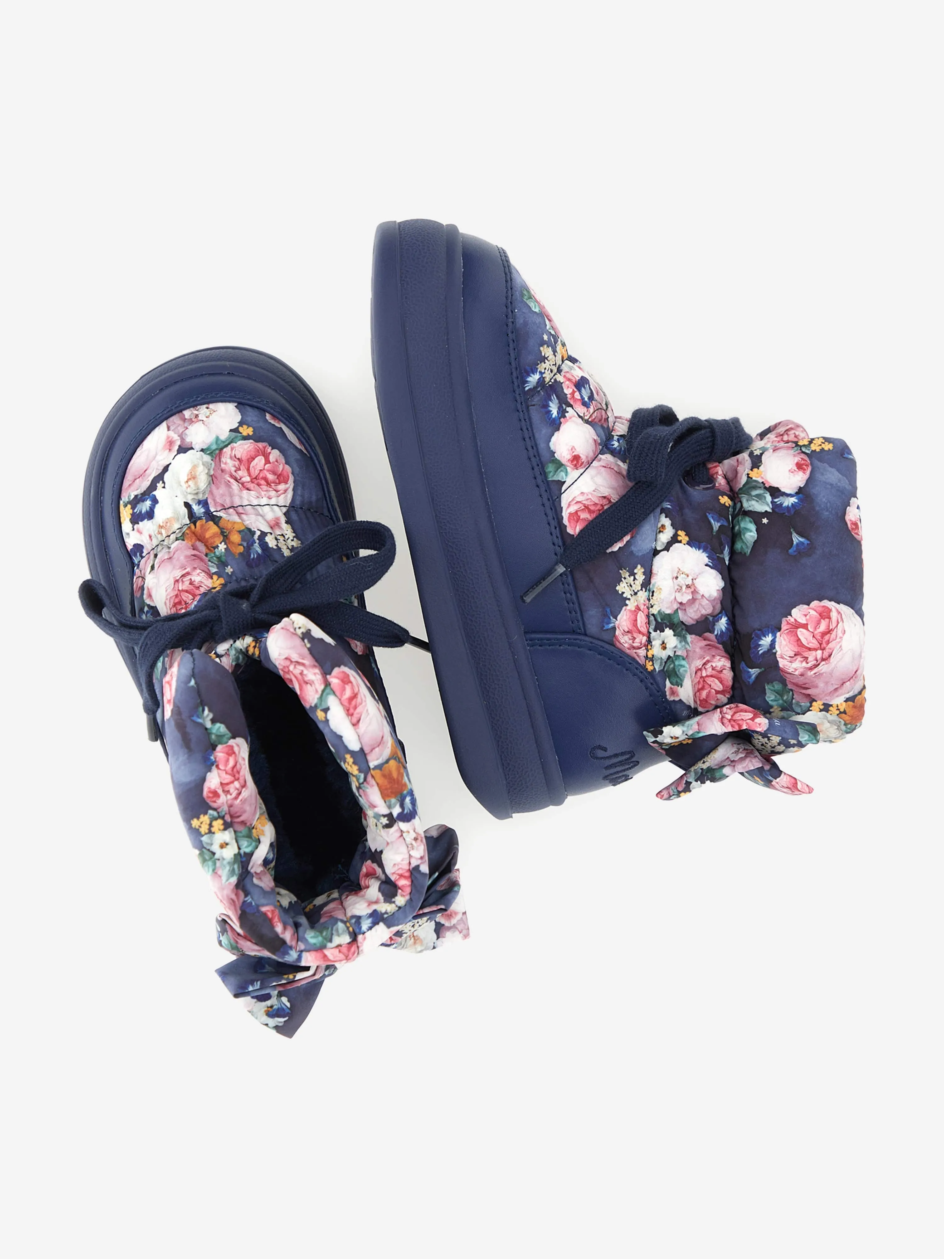 Bottes cheville Monnalisa Girls Baroque Rose en bleu